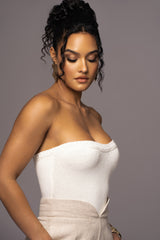 Ivory Stay In Touch Bustier - JLUXLABEL