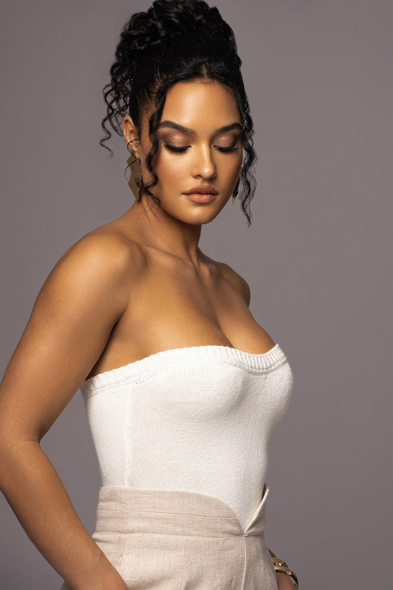 Ivory Stay In Touch Bustier - JLUXLABEL