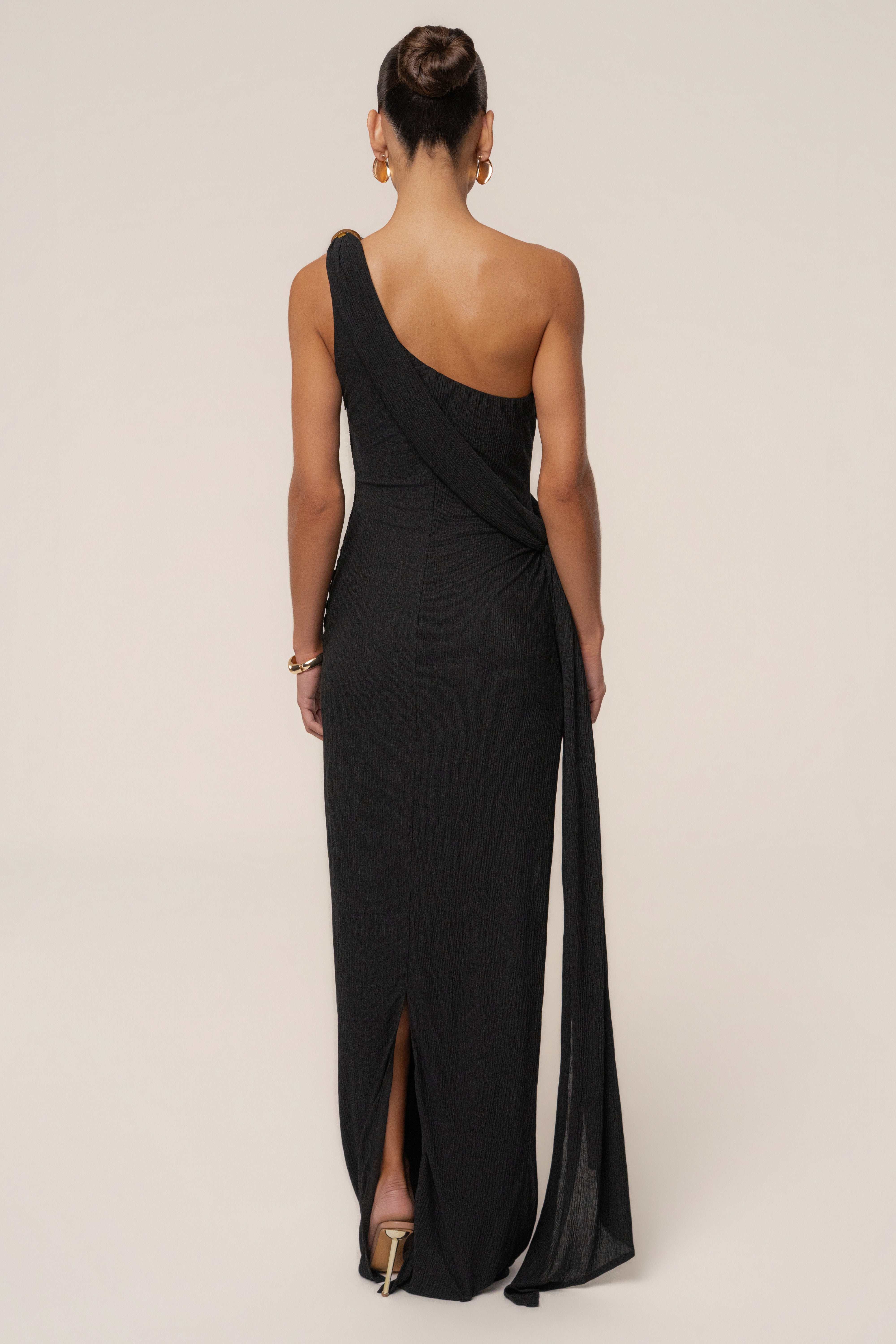 Black Rich Mocha Wrap Dress - JLUXLABEL