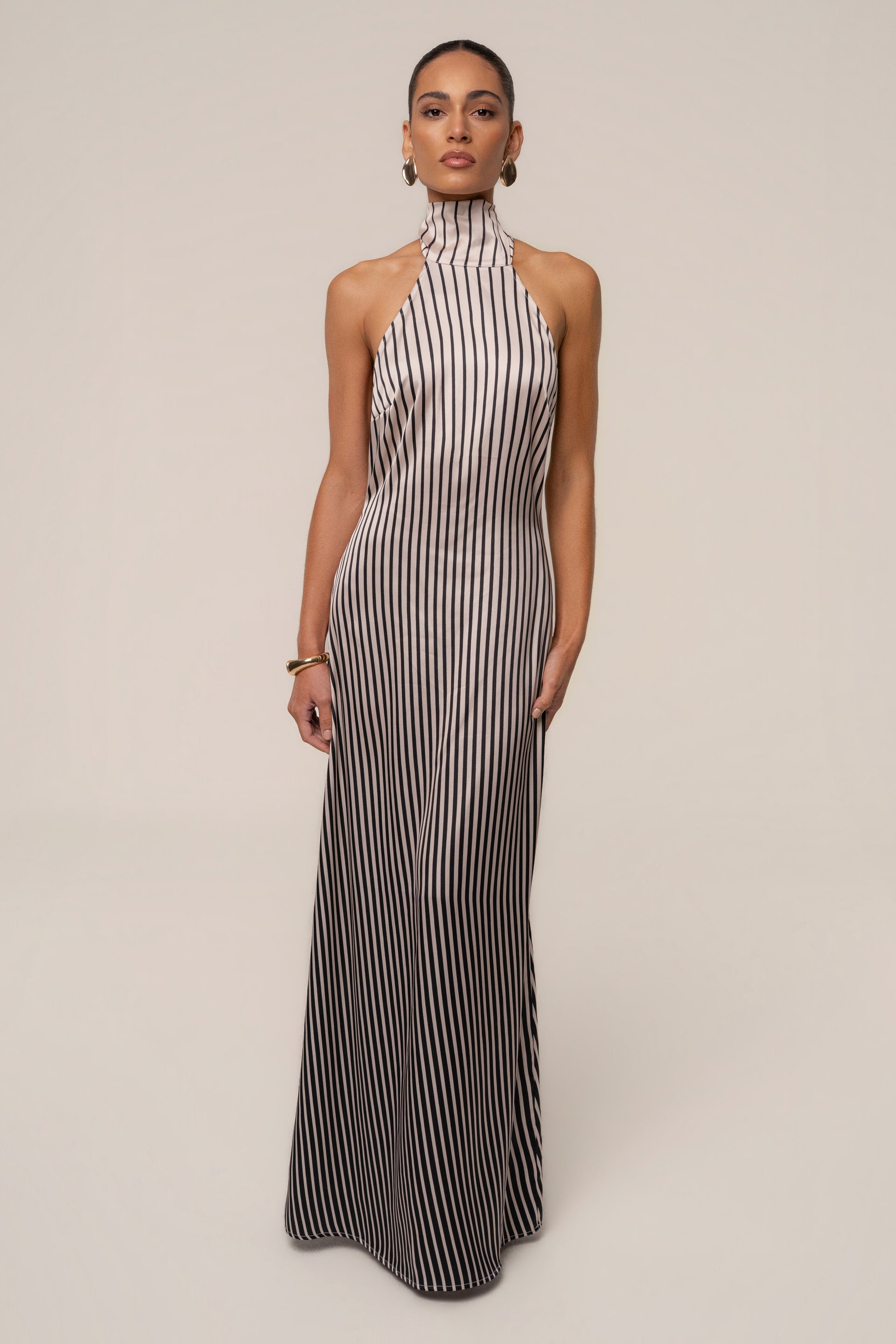 formal black and white striped dress Buy Scarza Black Maxi Dress Online in India