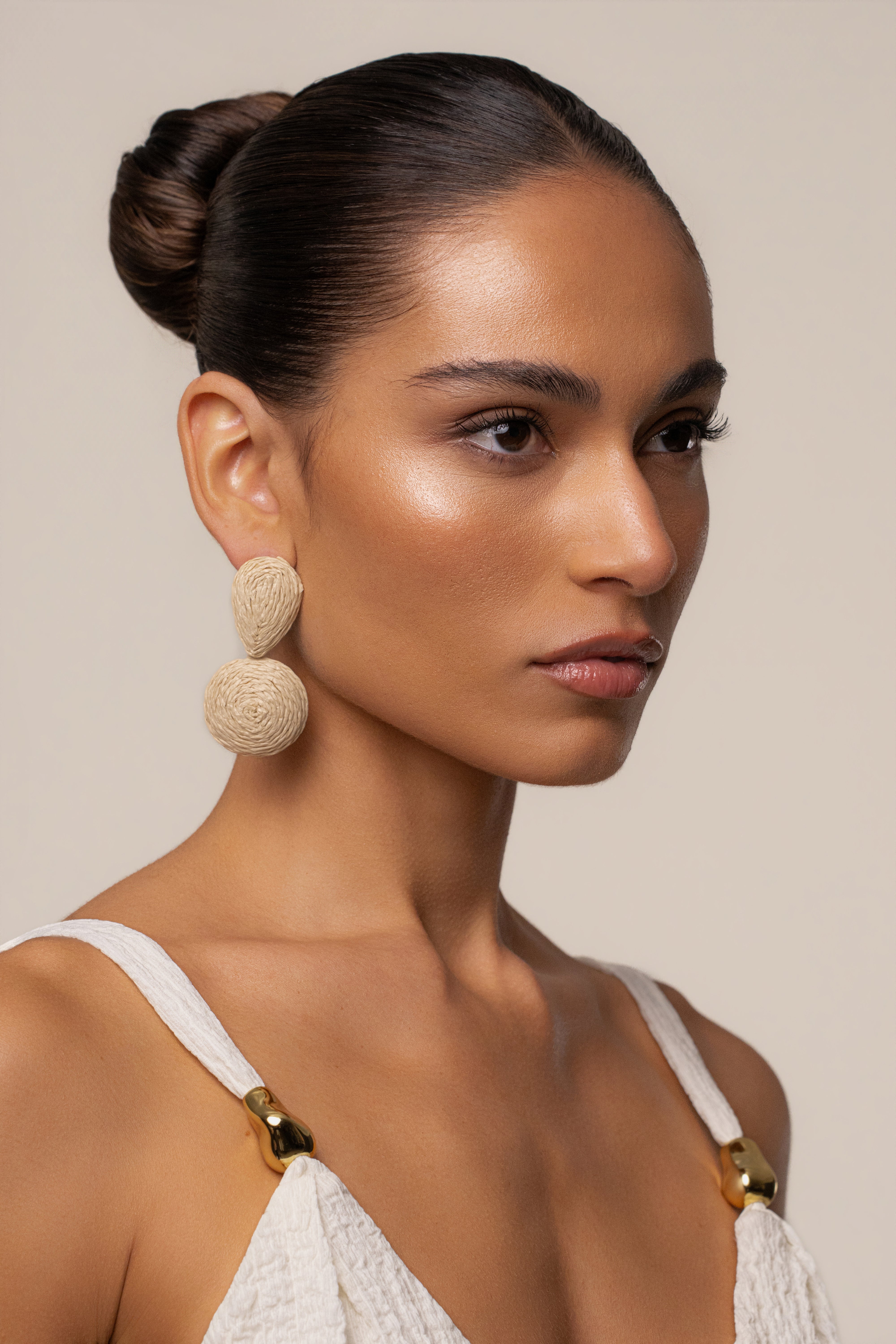 Ivory Ocean Glow Drop Earrings - JLUXLABEL