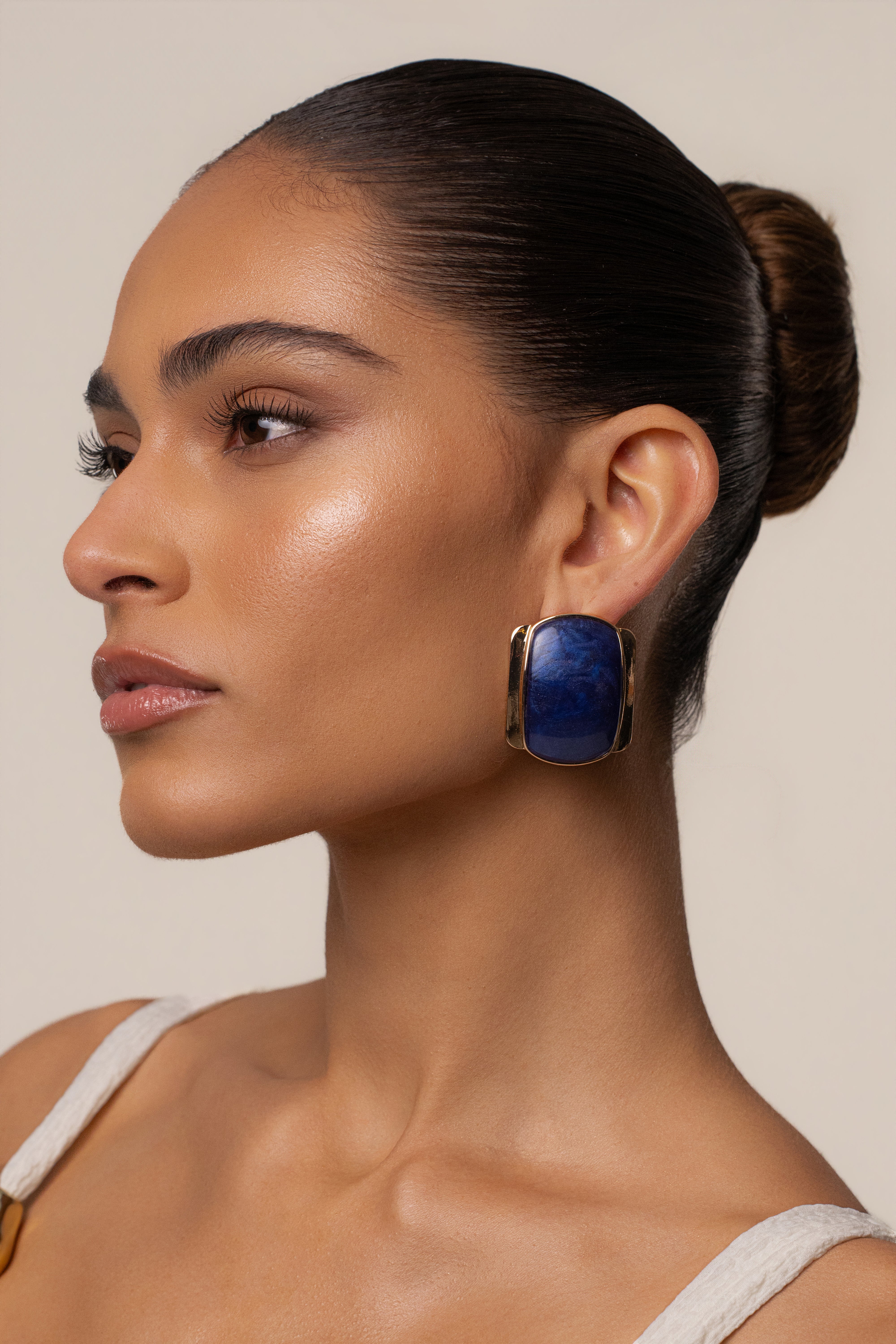 Blue Giovanna Earrings - JLUXLABEL
