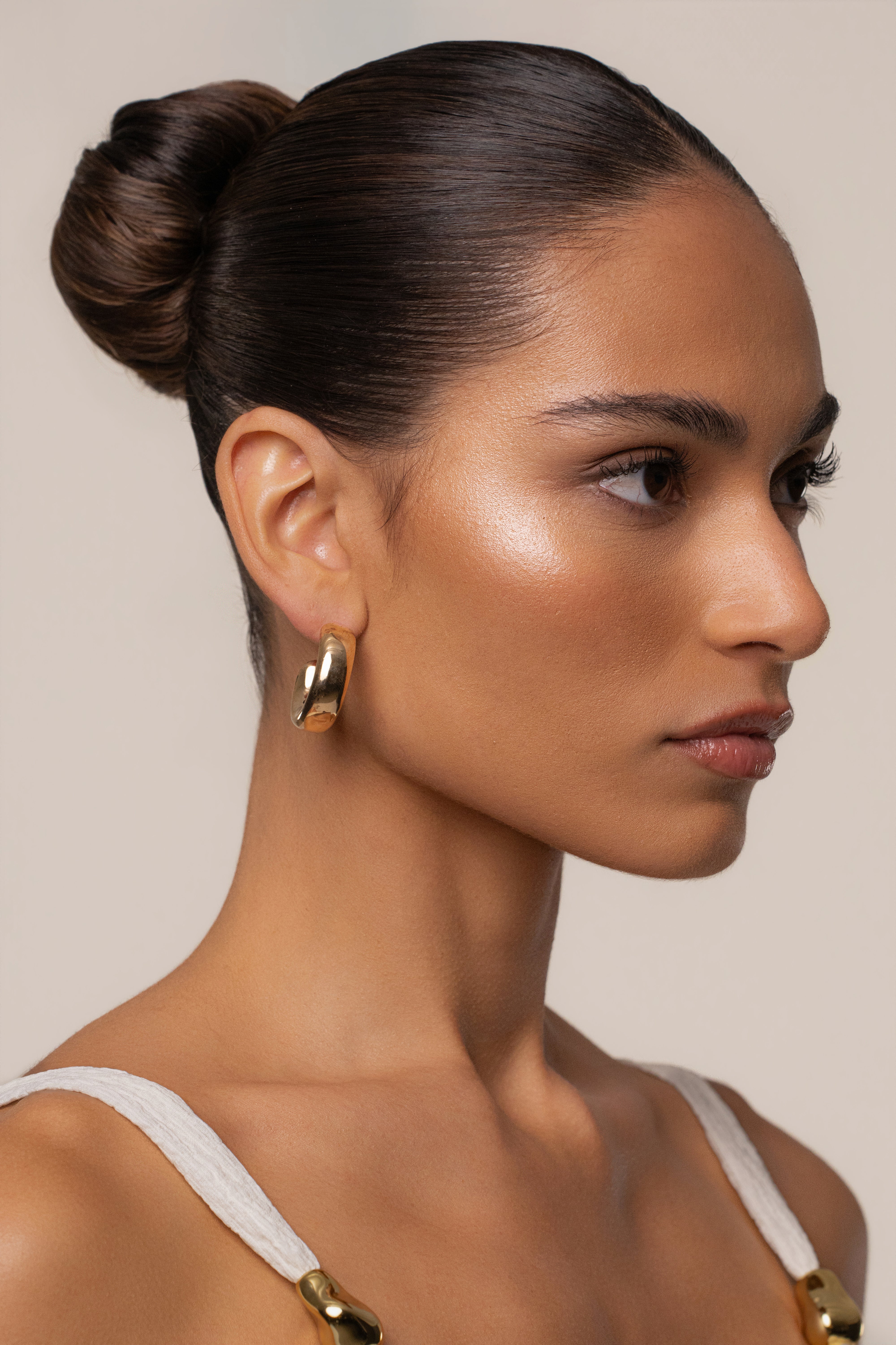 Gold Trace Earrings - JLUXLABEL
