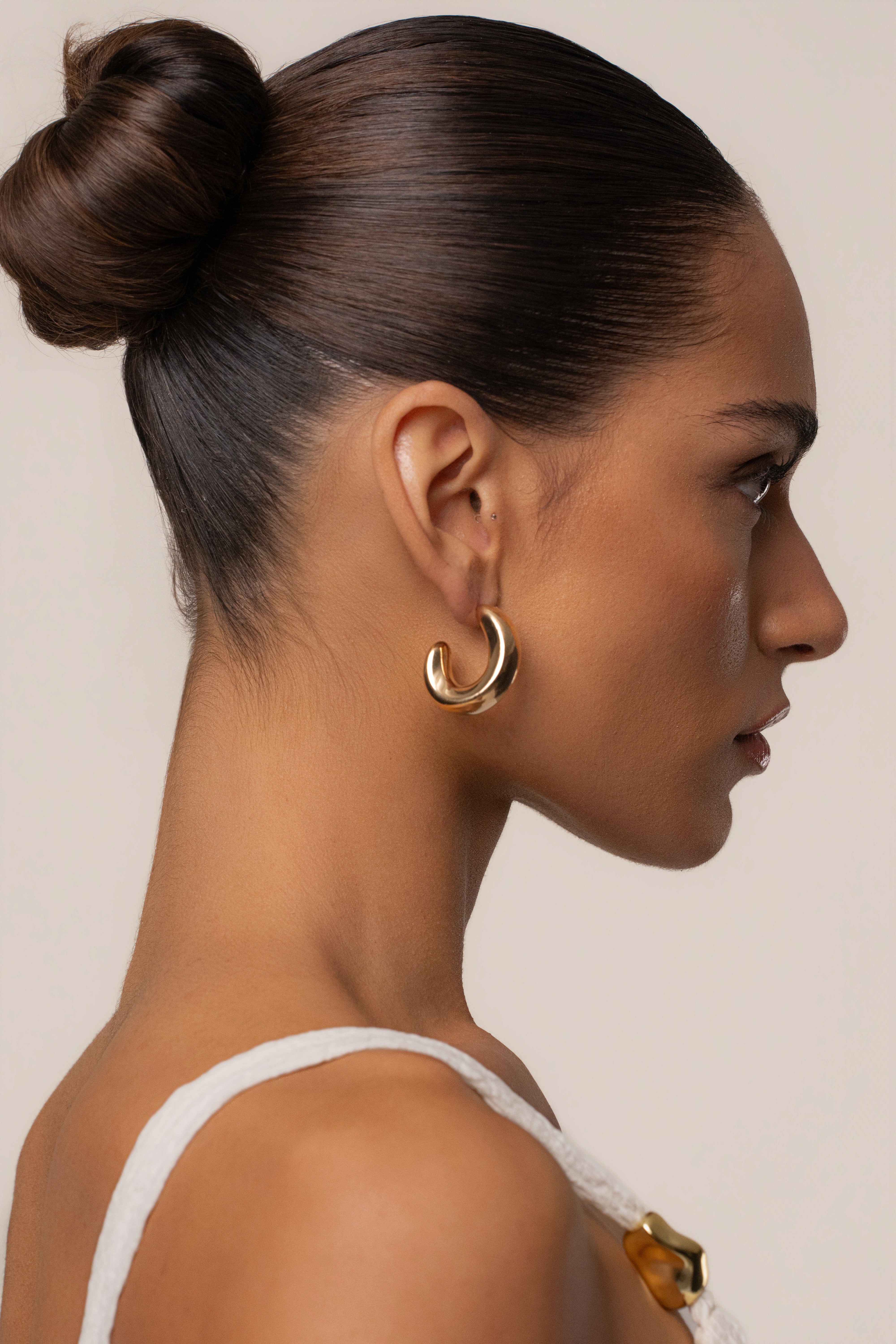 Gold Trace Earrings - JLUXLABEL