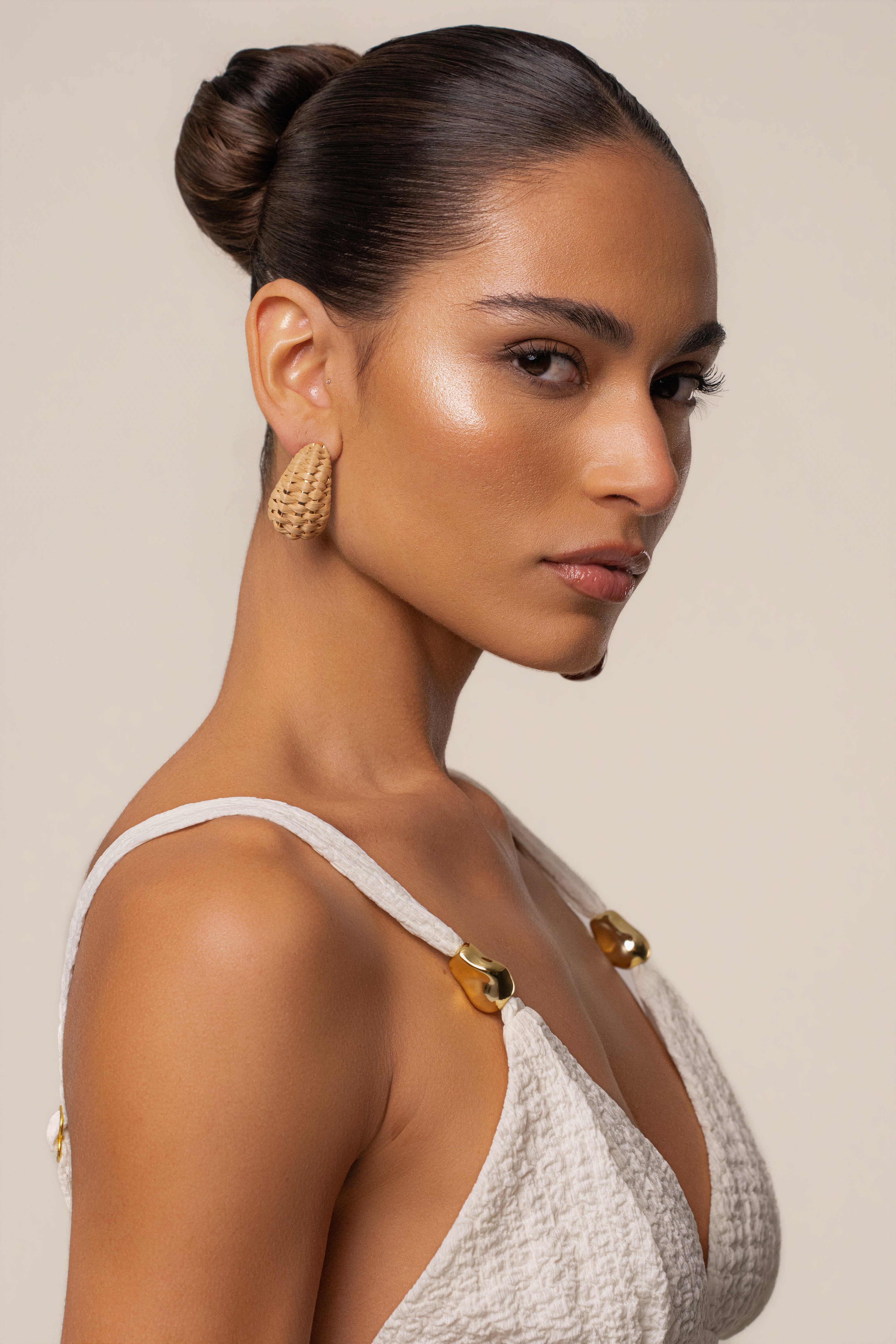 Natural Tulum Texture Earrings - JLUXLABEL