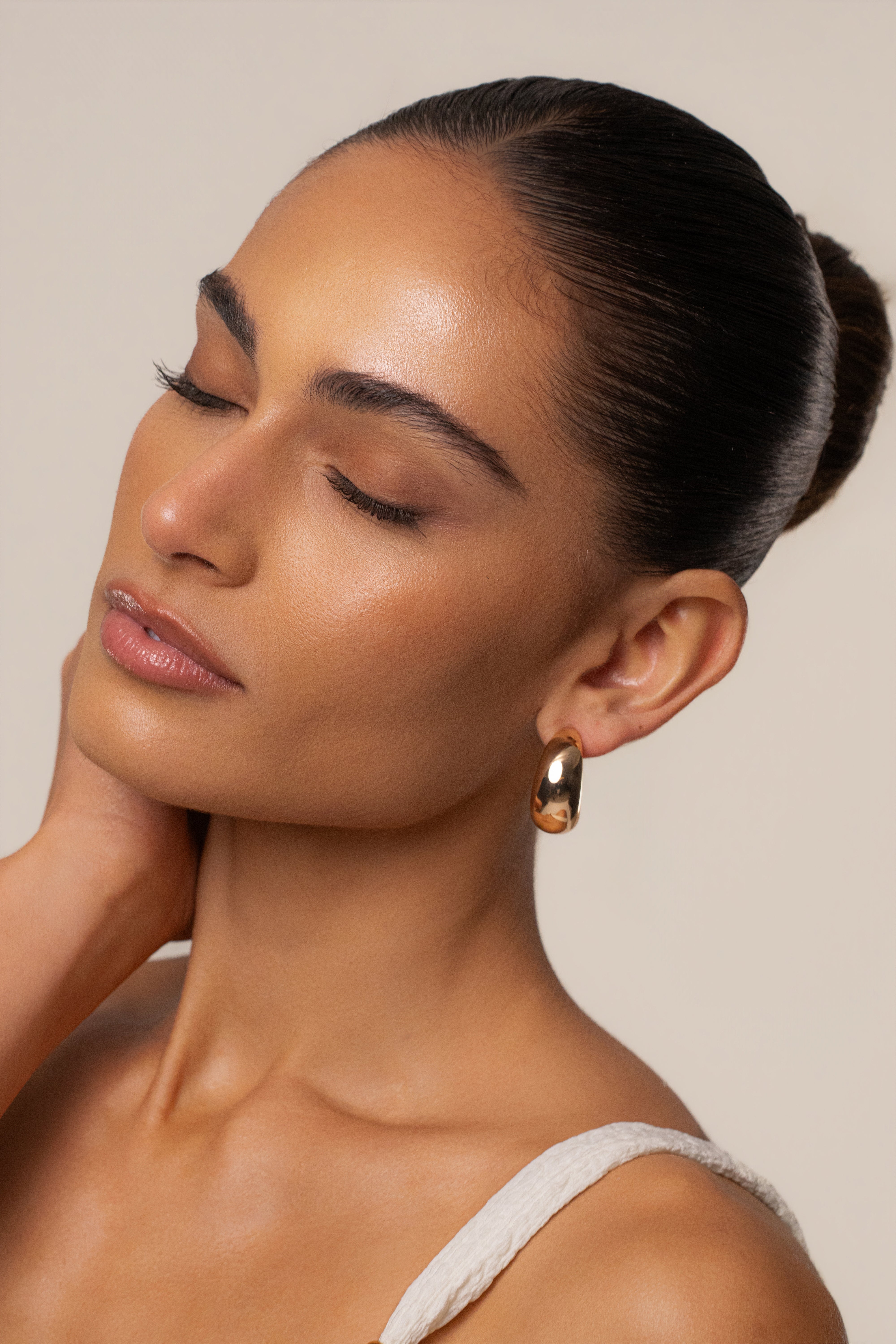 Gold Elise Mini Hoop Earrings - JLUXLABEL