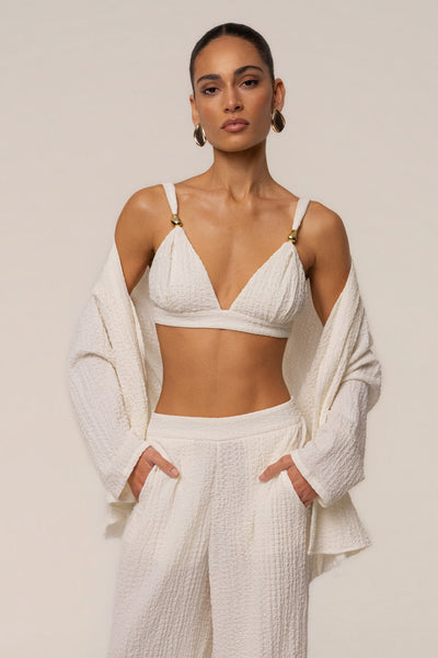 トップス euw rattan design knit bustier set ivory トップス euw rattan design knit bustier set ivory トップス euw