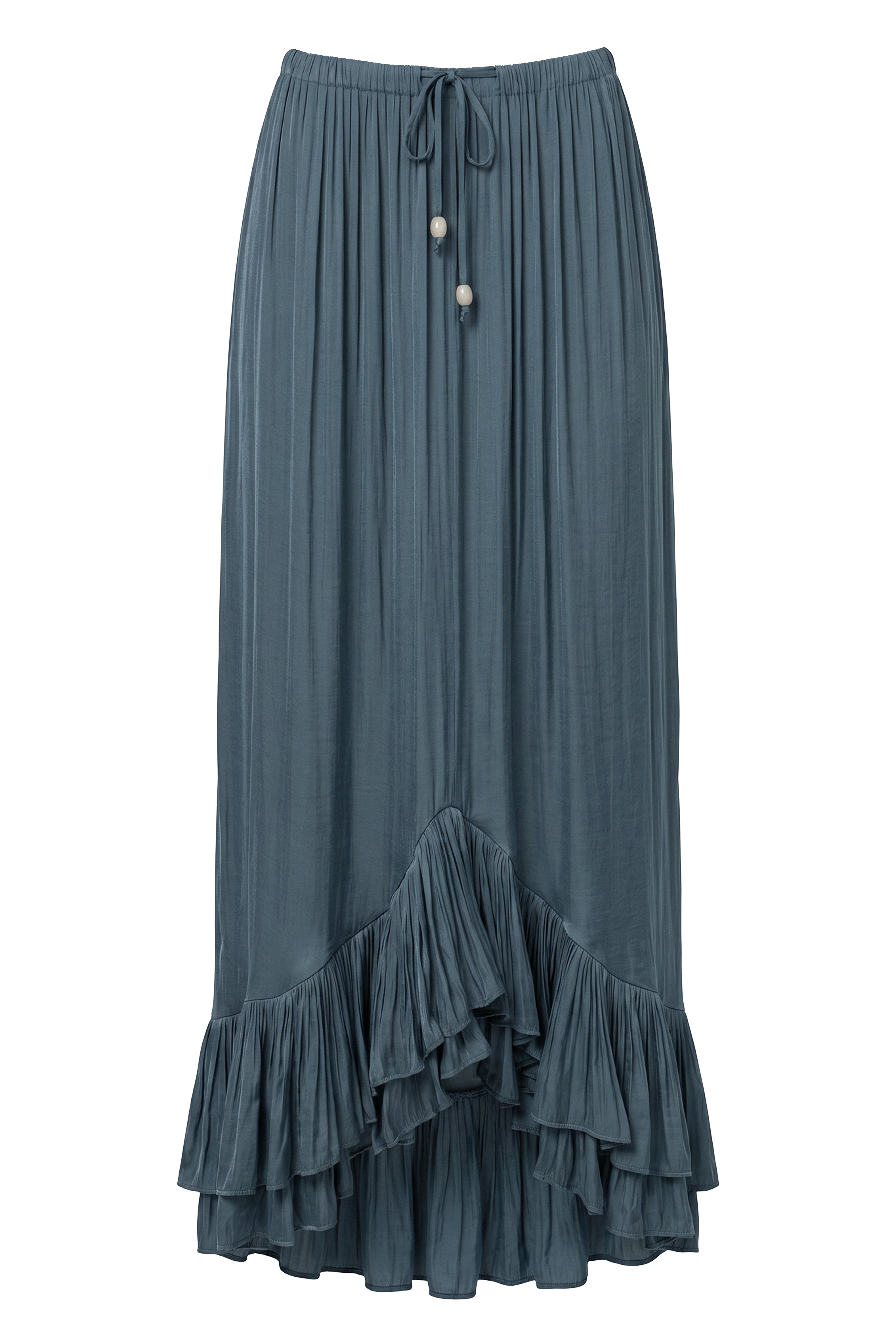 Teal Sun And Sand Maxi Skirt - JLUXLABEL