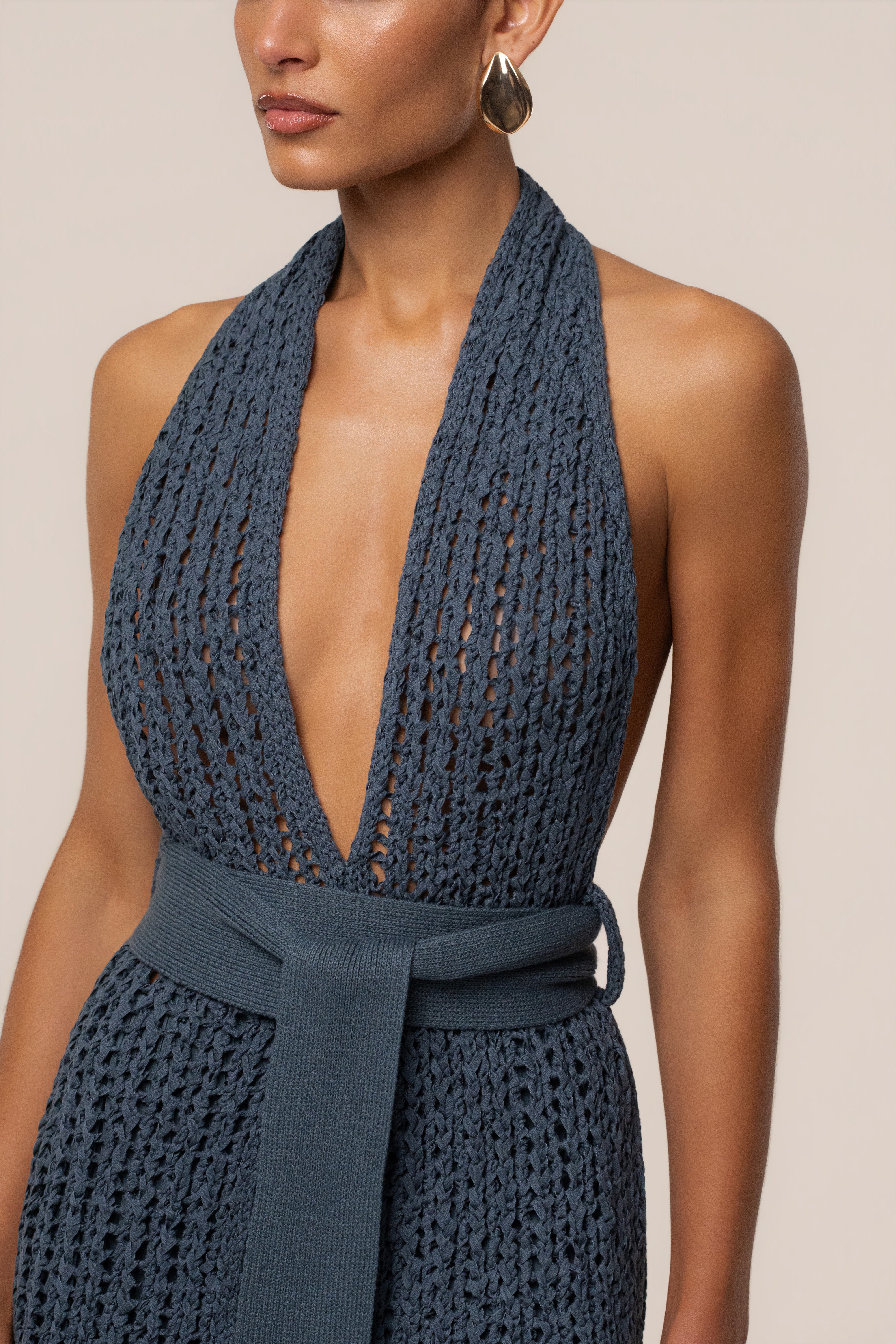 Teal Low Tide Crochet Top - JLUXLABEL