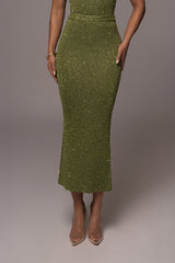 Moss Palace Sequin Skirt Set - JLUXLABEL