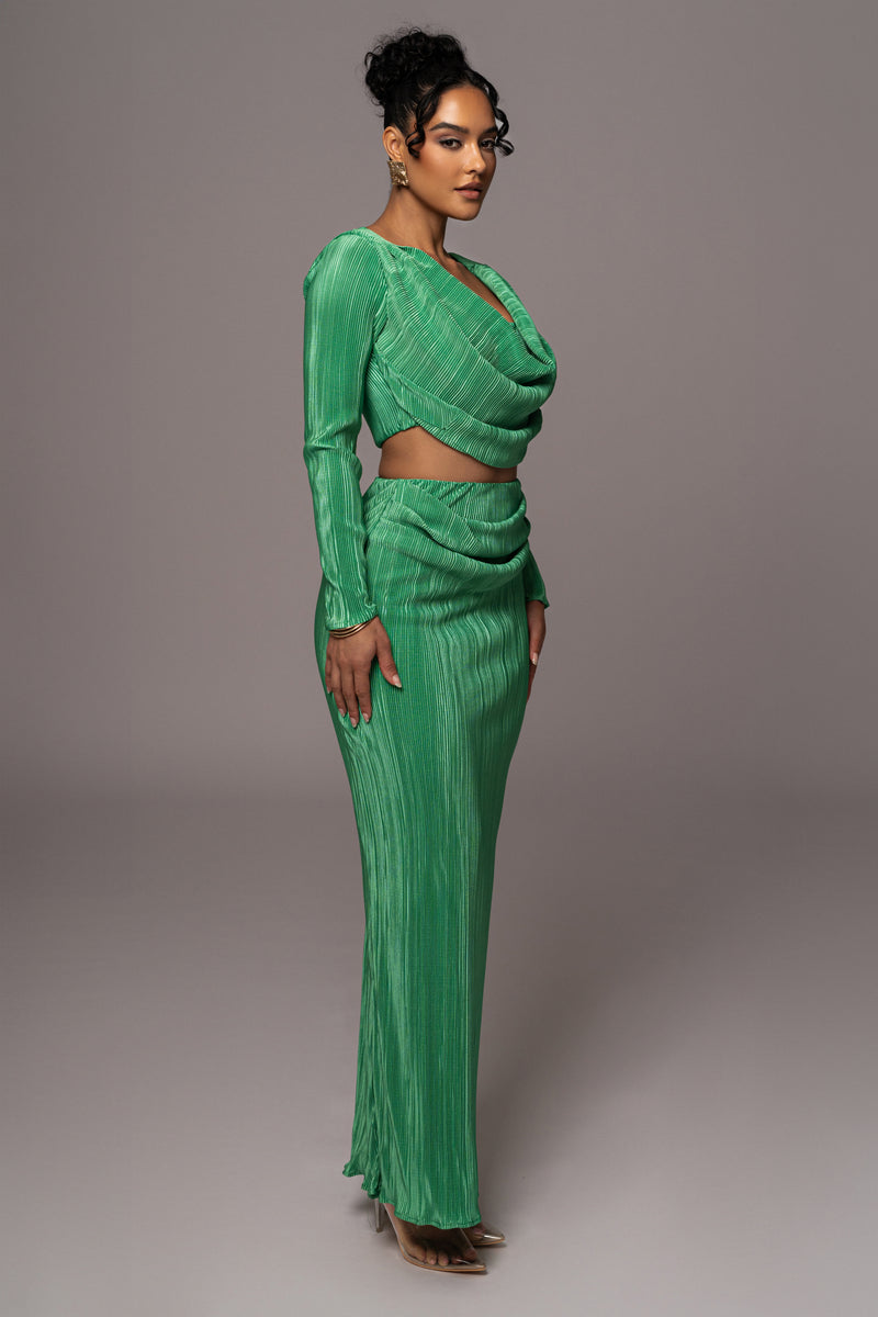 Green Haidyn Skirt Set - JLUXLABEL