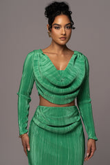 Green Haidyn Skirt Set - JLUXLABEL