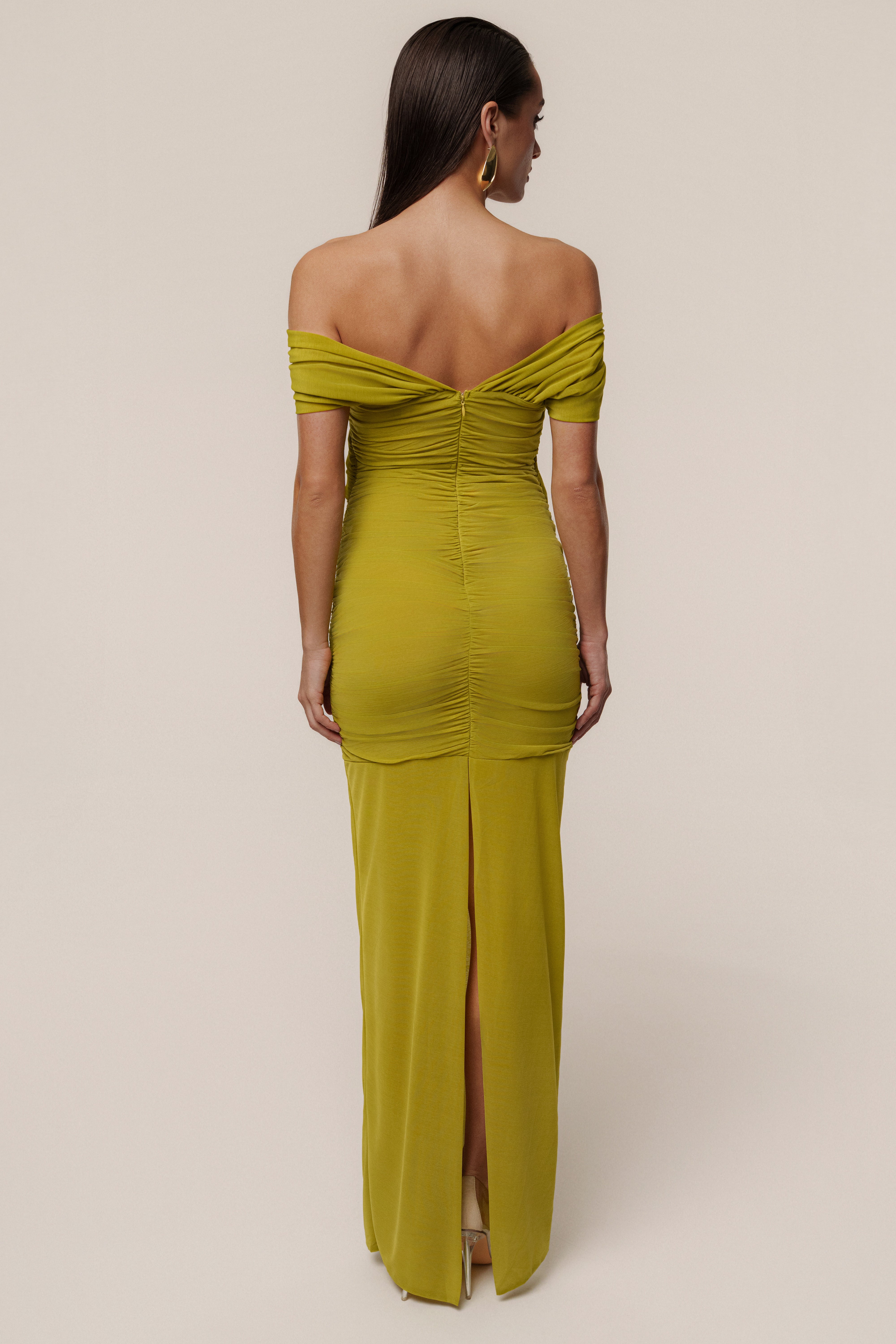 Moss Alessandra Off Shoulder Maxi Dress - JLUXLABEL