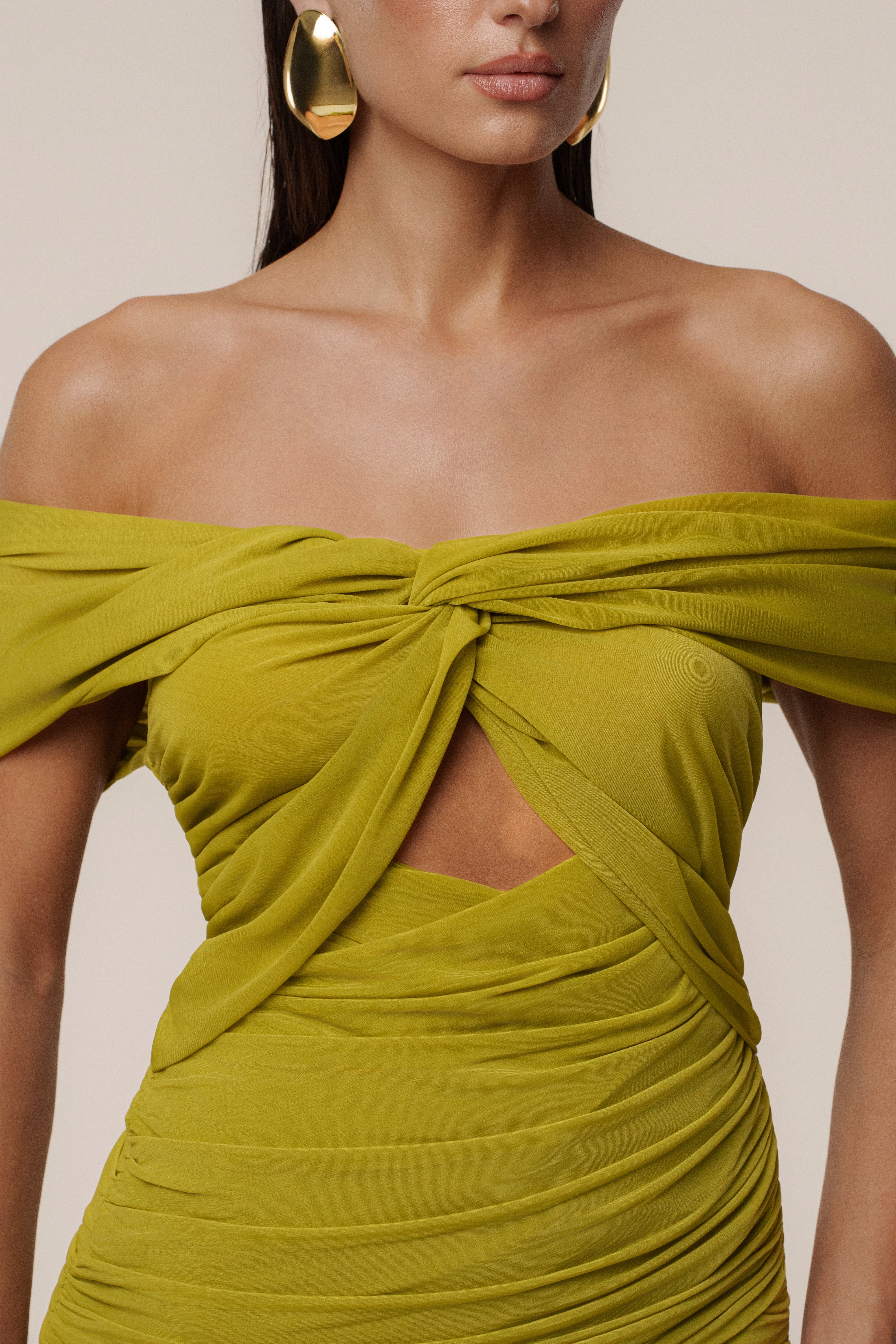 Moss Alessandra Off Shoulder Maxi Dress - JLUXLABEL