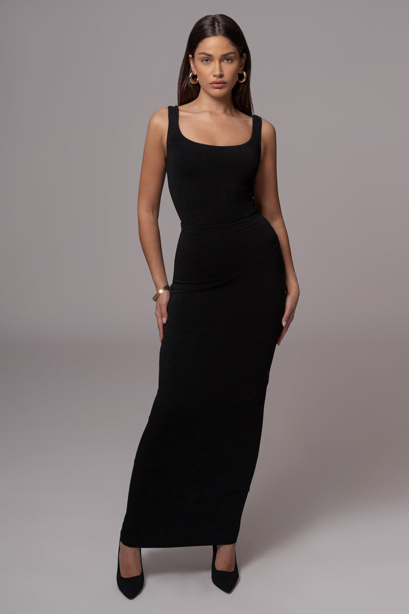 Black Monae Maxi Skirt