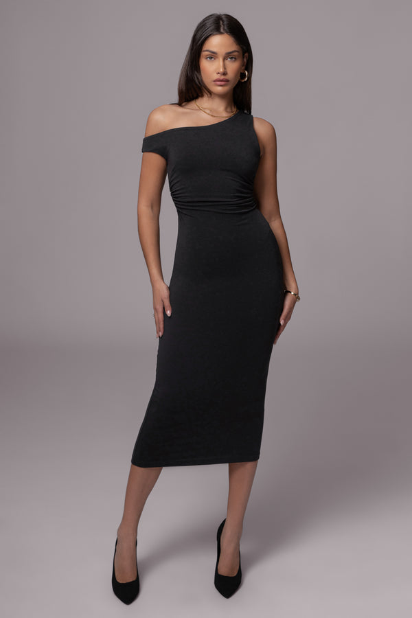 Black Raegan Off Shoulder Dress