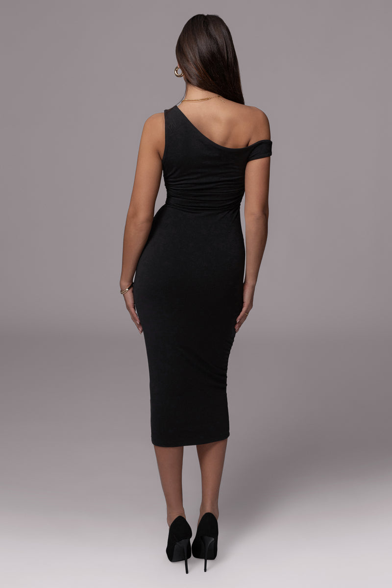 Black Raegan Off Shoulder Dress