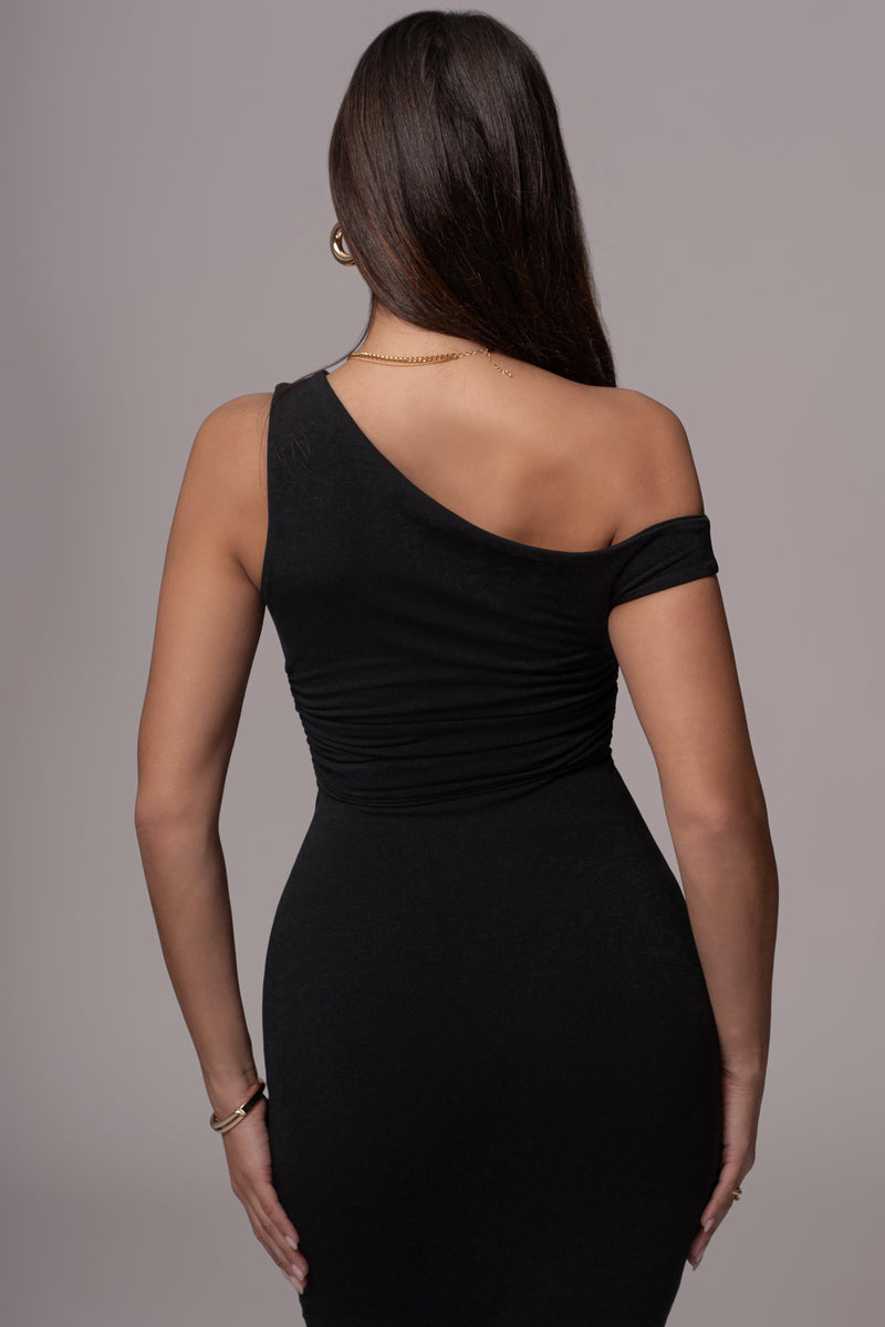 Black Raegan Off Shoulder Dress