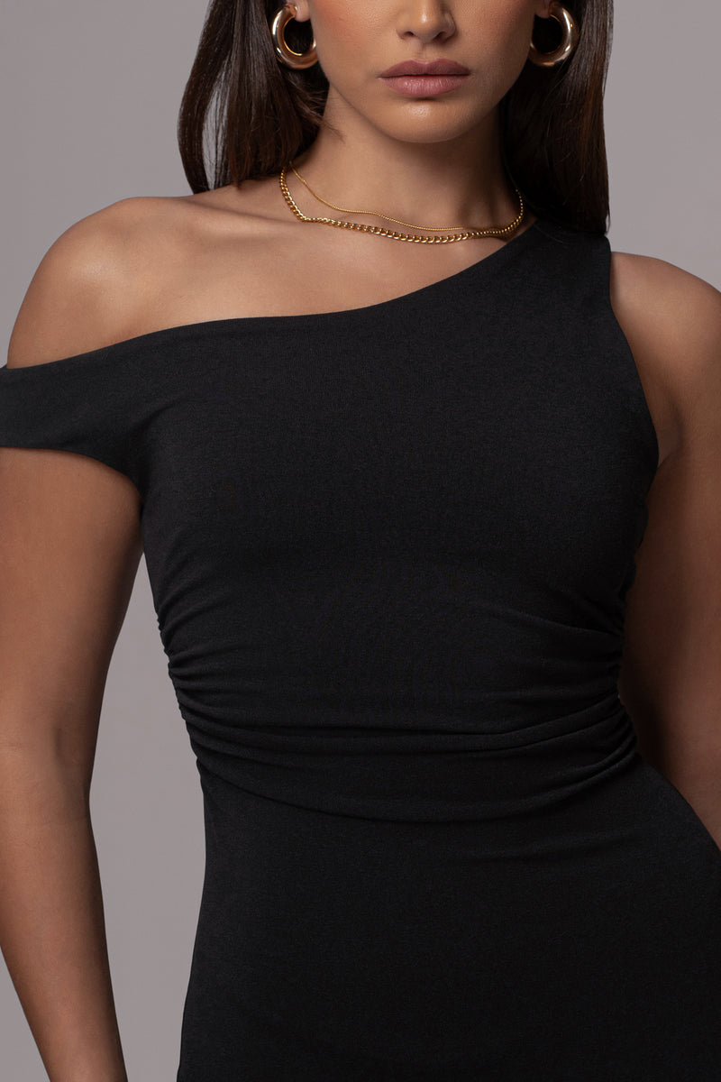 Black Raegan Off Shoulder Dress