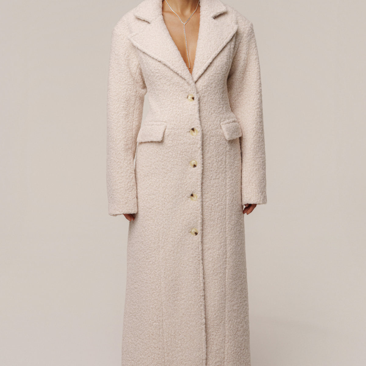 ivory dress coat womens Midnight Check In 5. Size_Women's Small