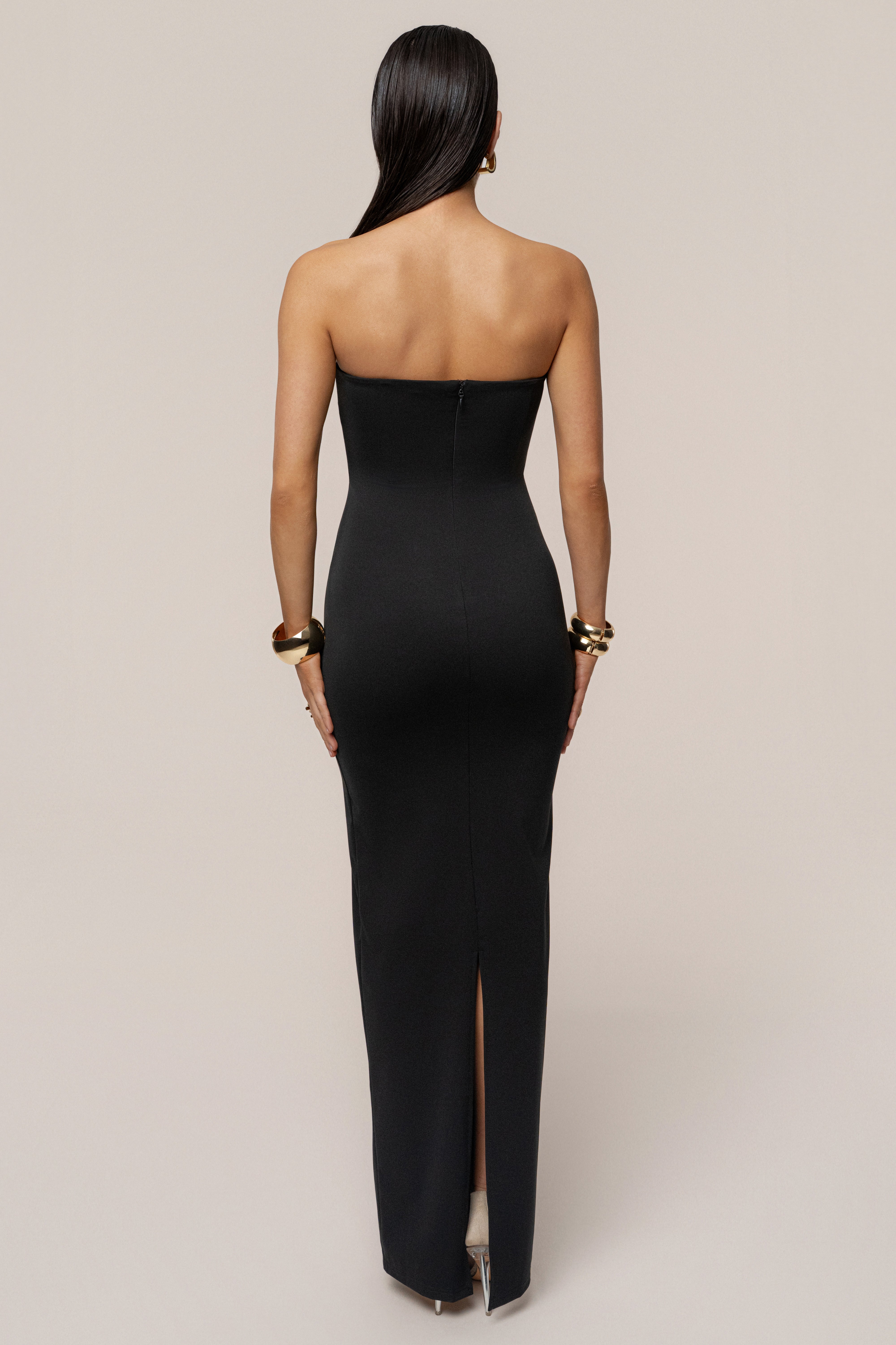 Black Midnight Illusion Maxi Gown - JLUXLABEL