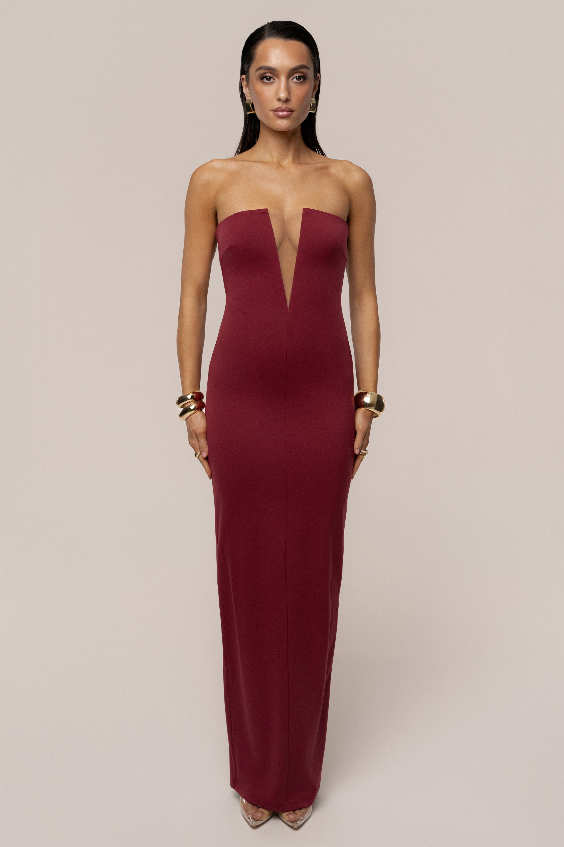 Jluxlabel Women's Midnight Illusion Maxi Gown