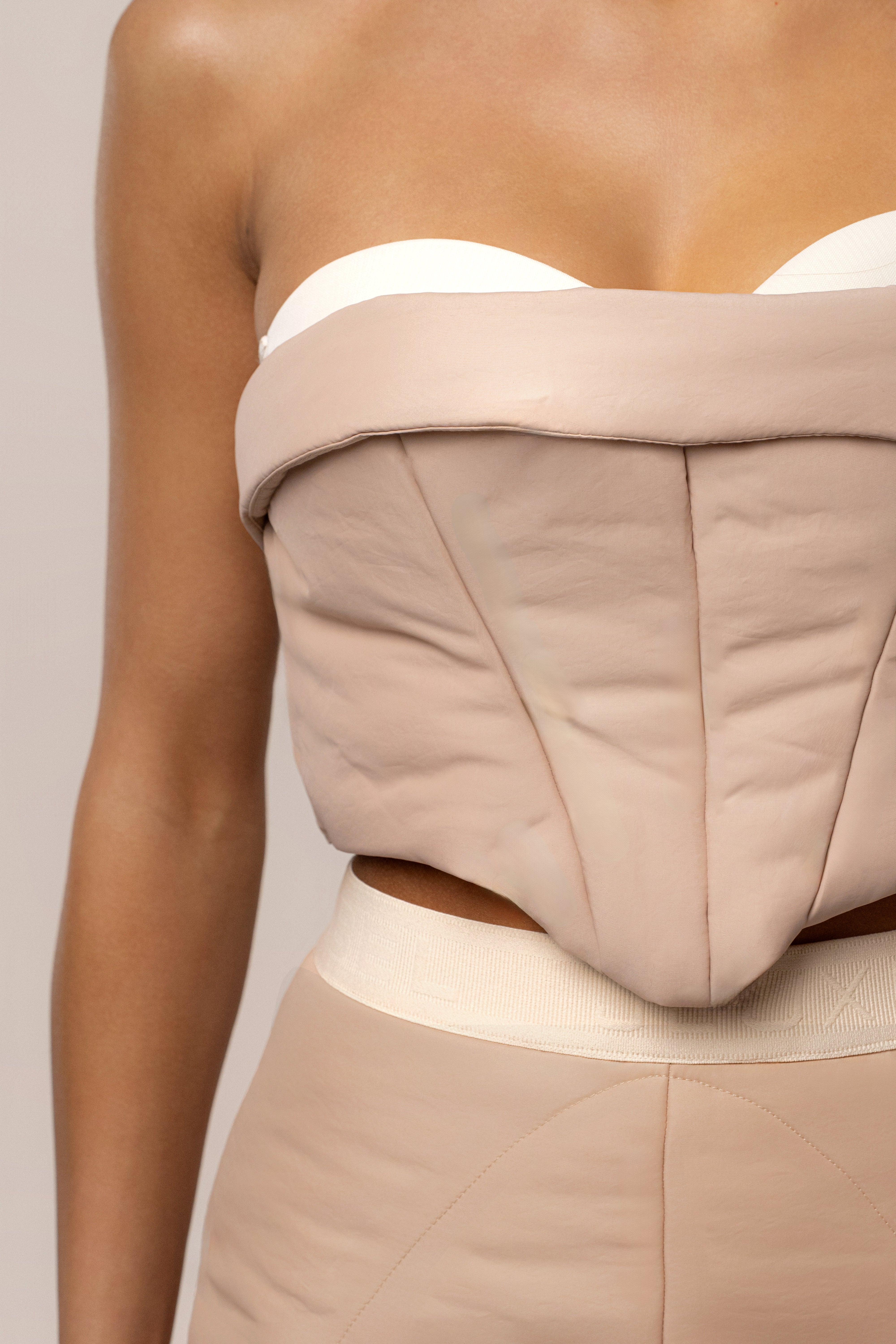 Beige Addyson Skirt Set - JLUXLABEL