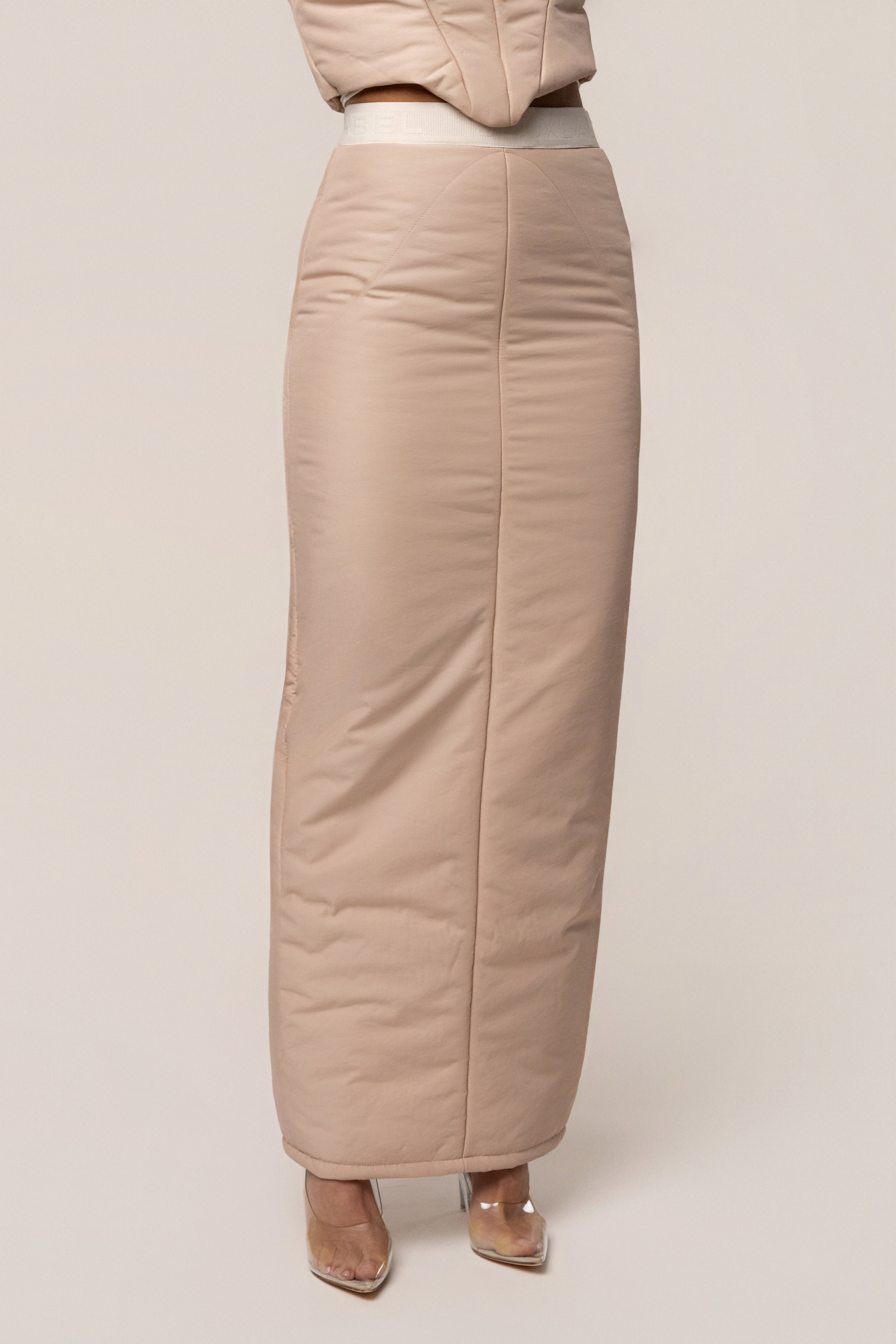 Beige Addyson Skirt Set - JLUXLABEL
