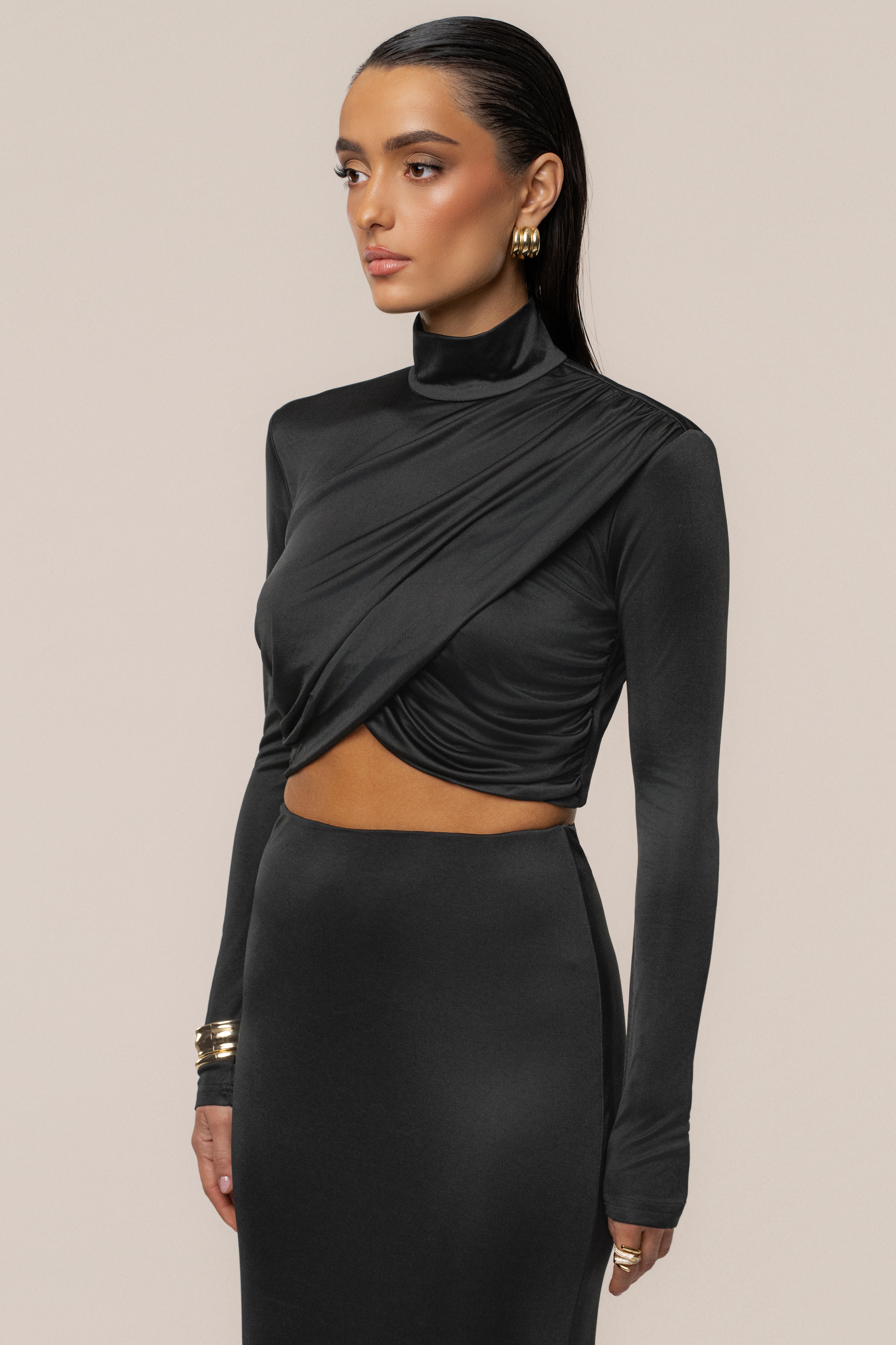 Black Nessa Slinky Top