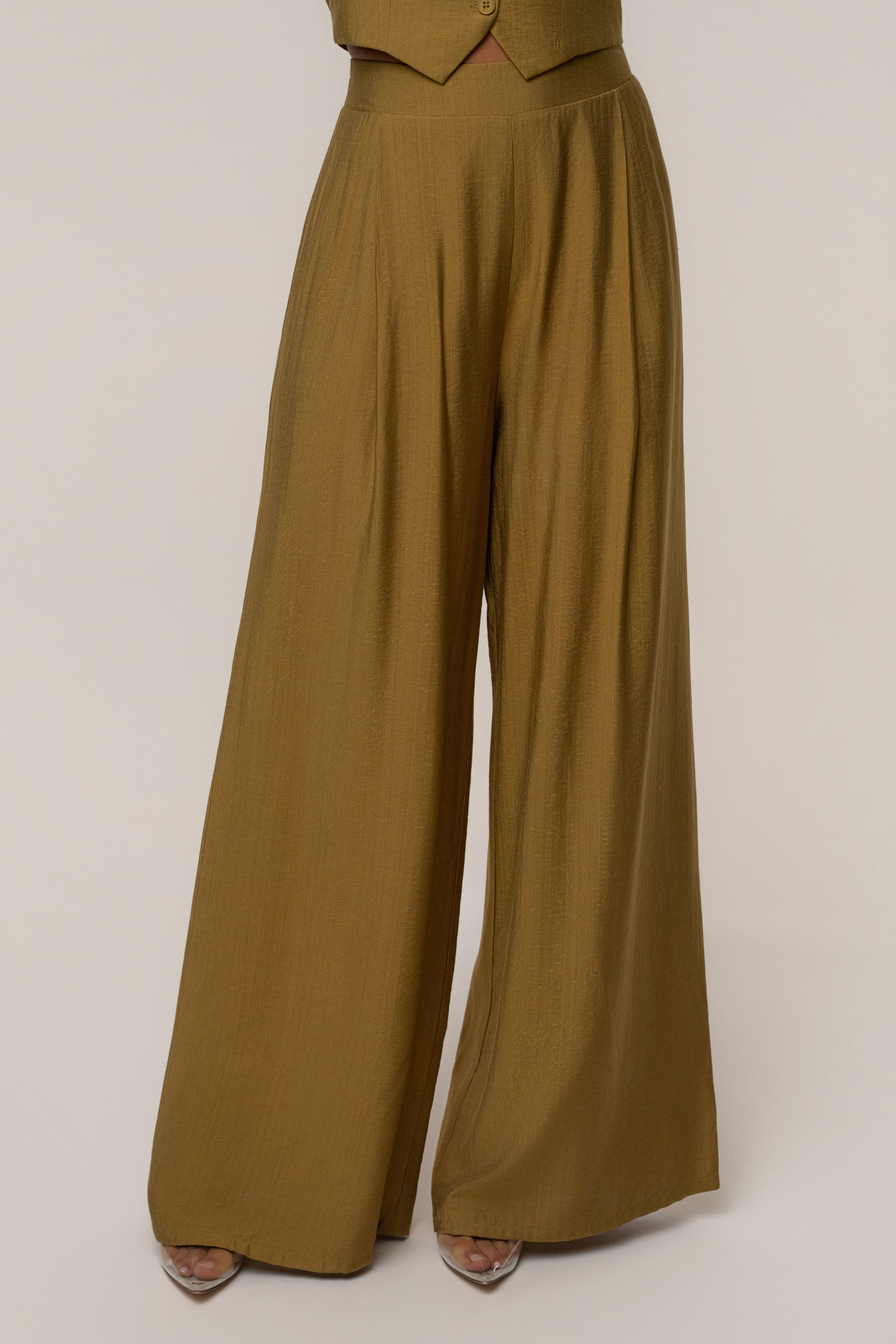 Olive Tropical Daze Pant Set