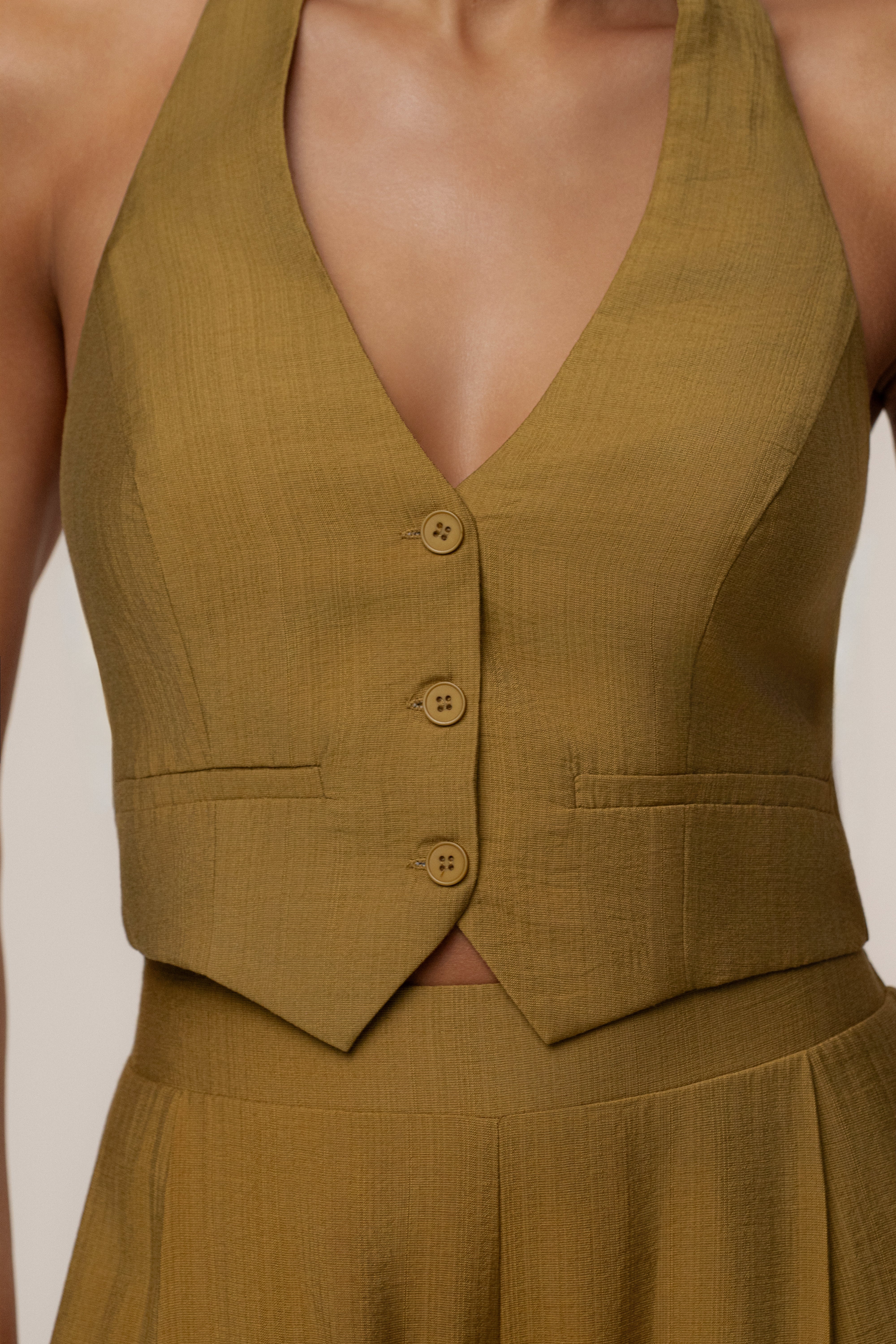 Olive Tropical Daze Pant Set