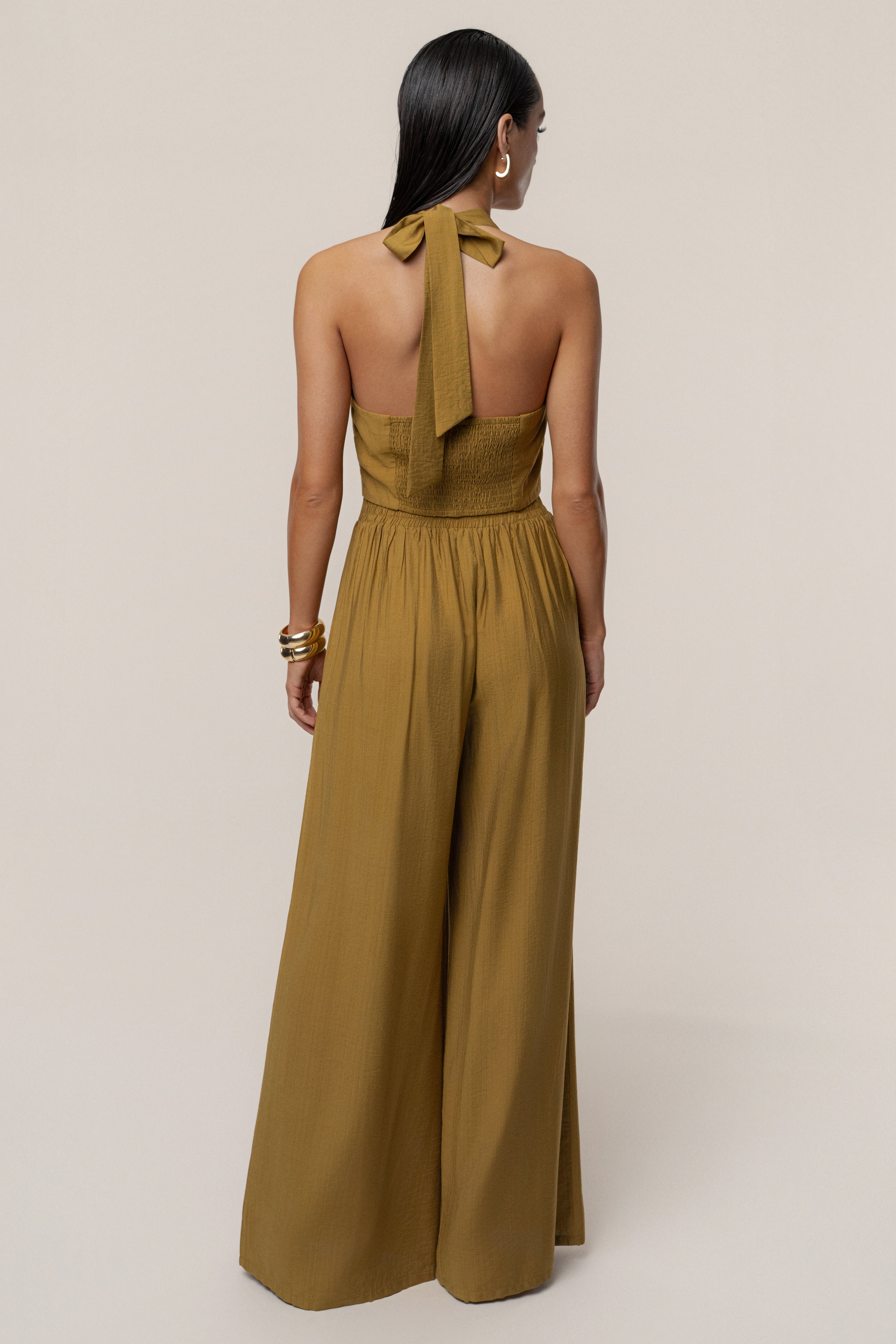 Olive Tropical Daze Pant Set