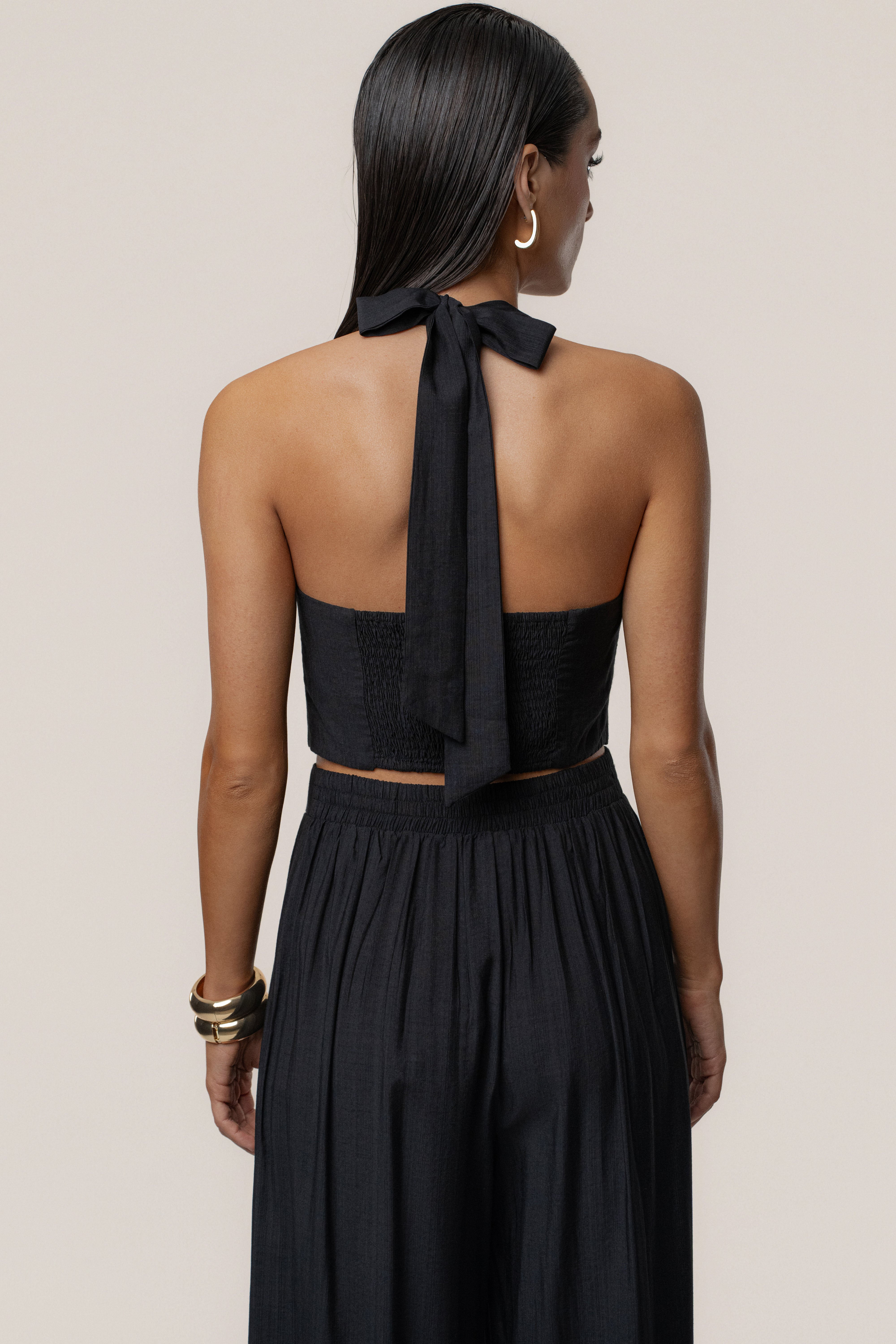 Black Tropical Daze Pant Set