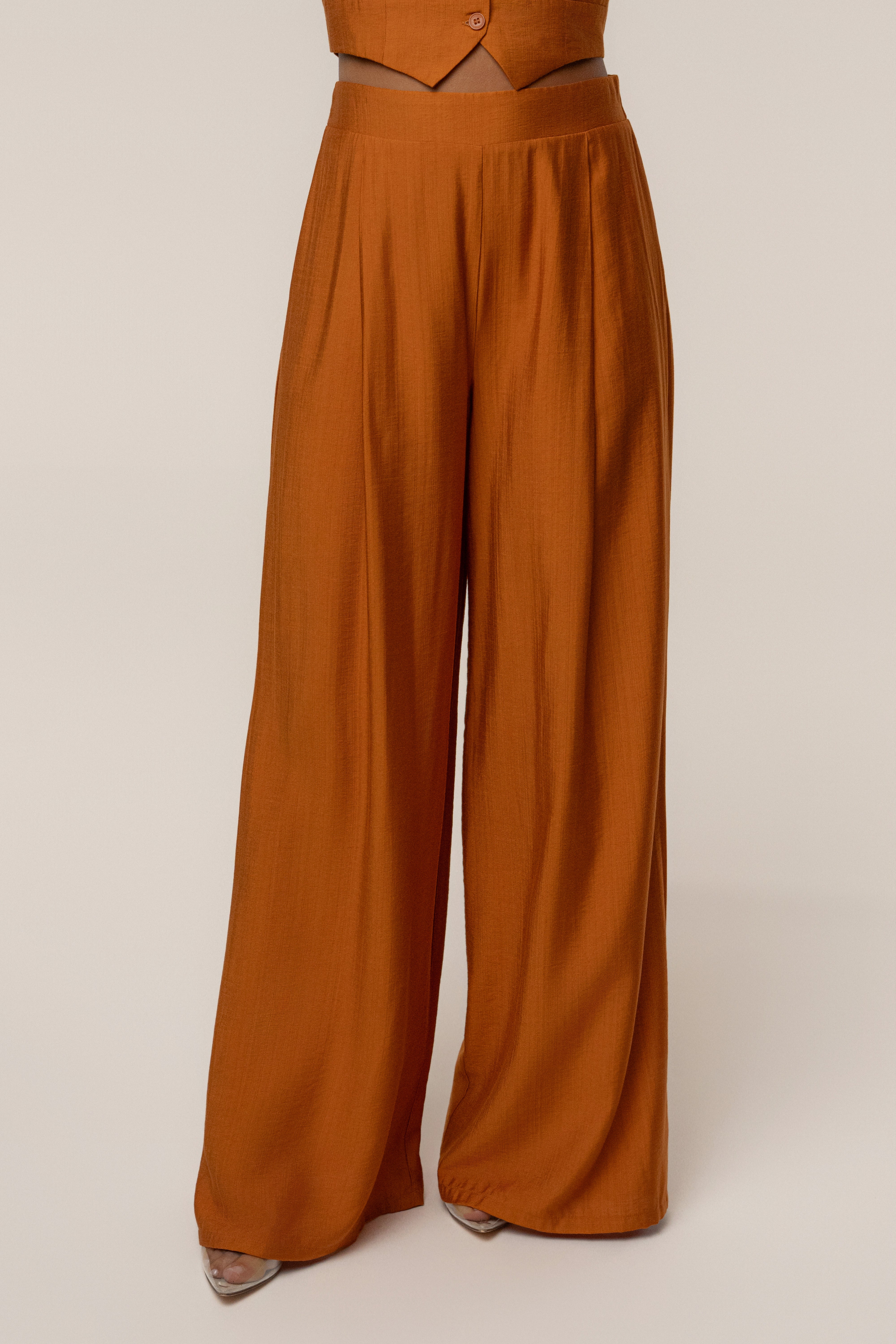 Rust Tropical Daze Pant Set