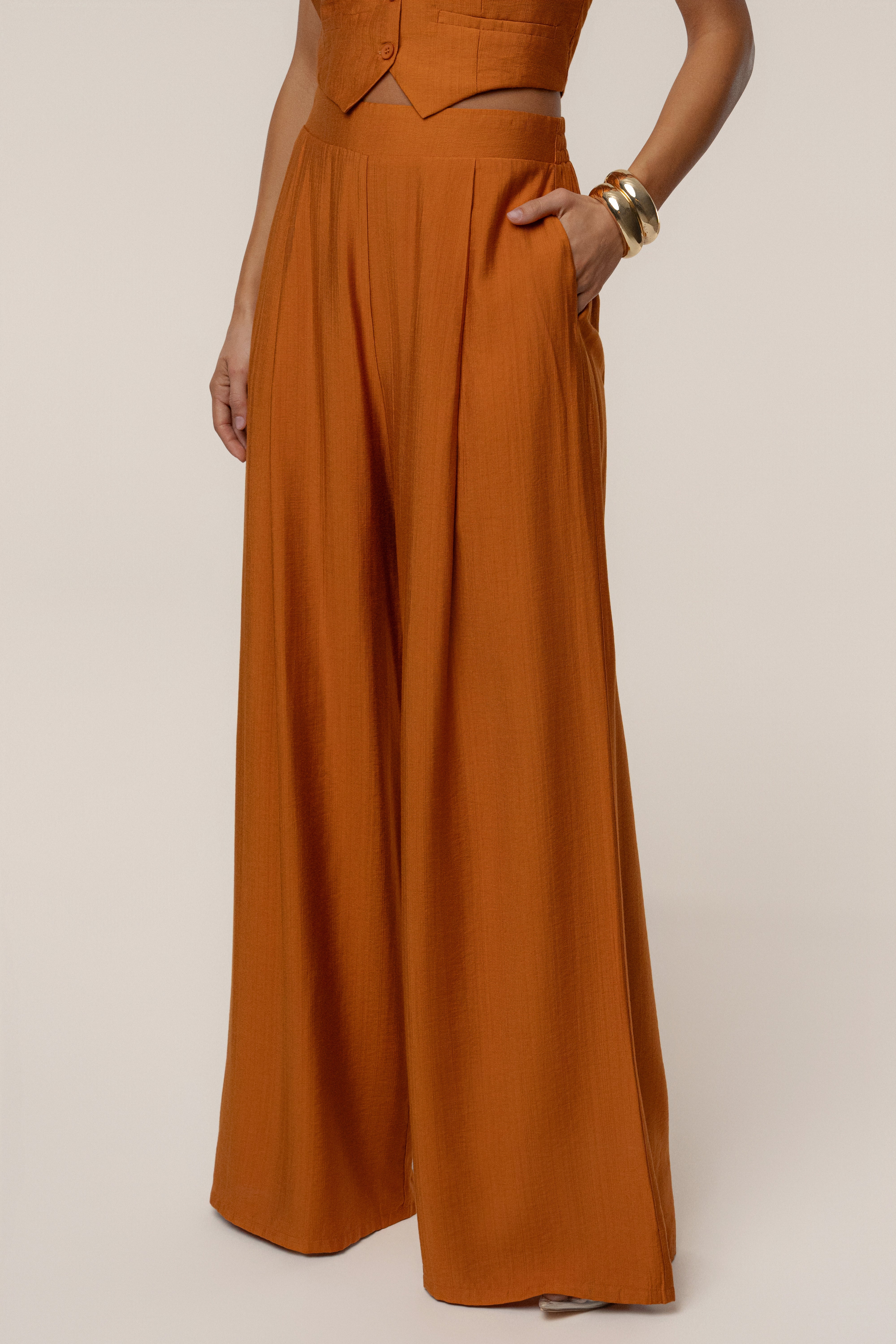 Rust Tropical Daze Pant Set