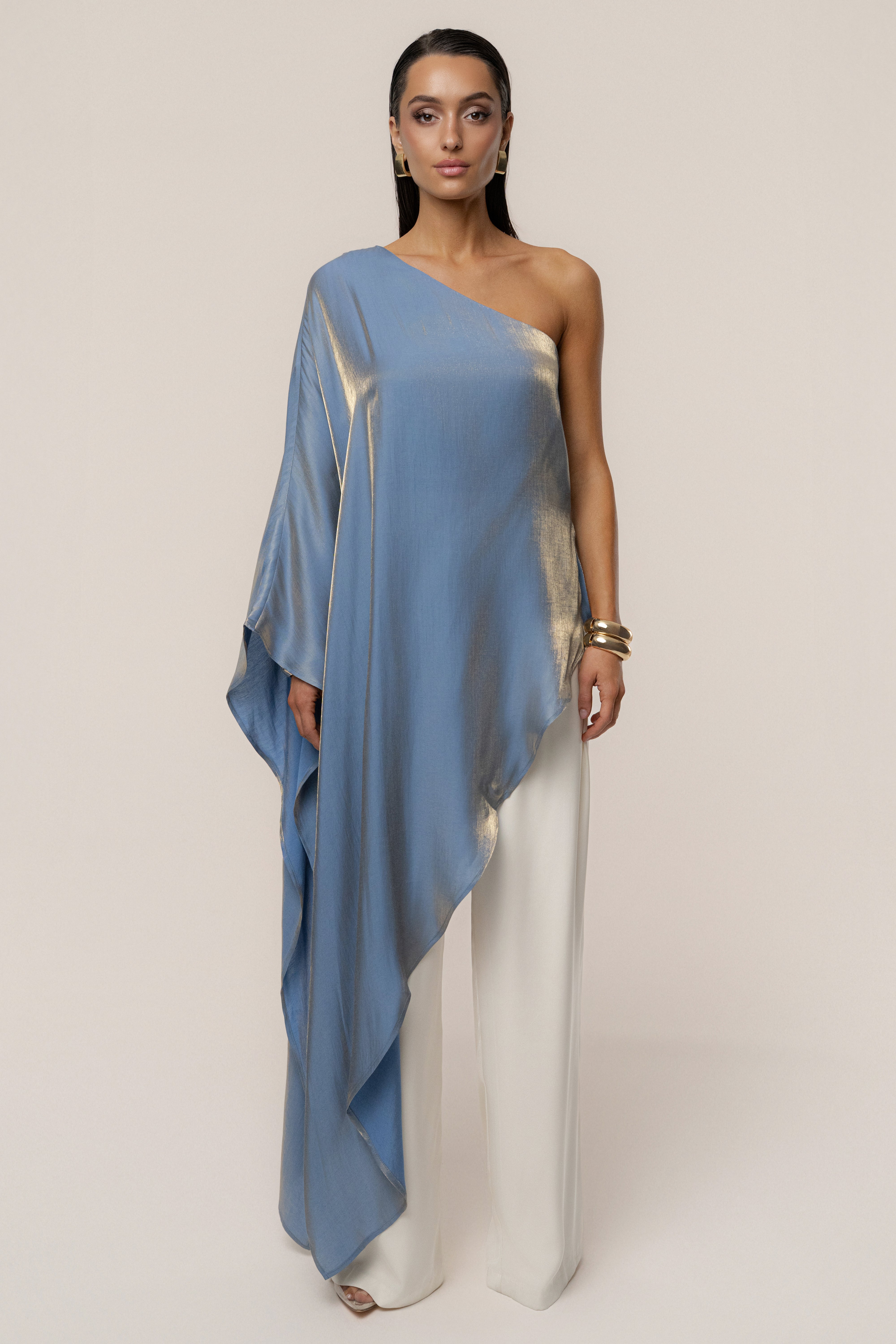 Blue Cher Iridescent Top - JLUXLABEL