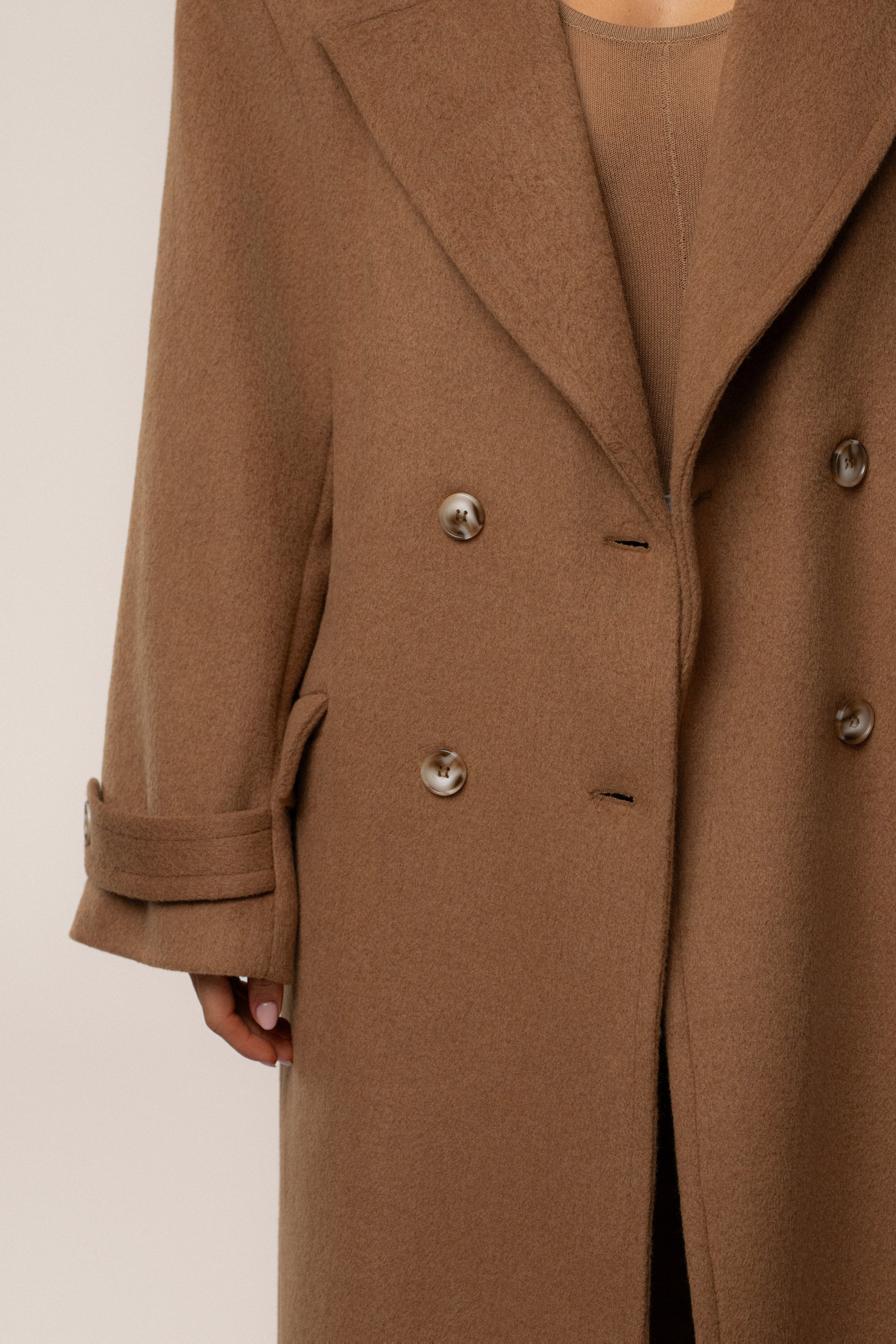 Camel Empire Longline Coat - JLUXLABEL