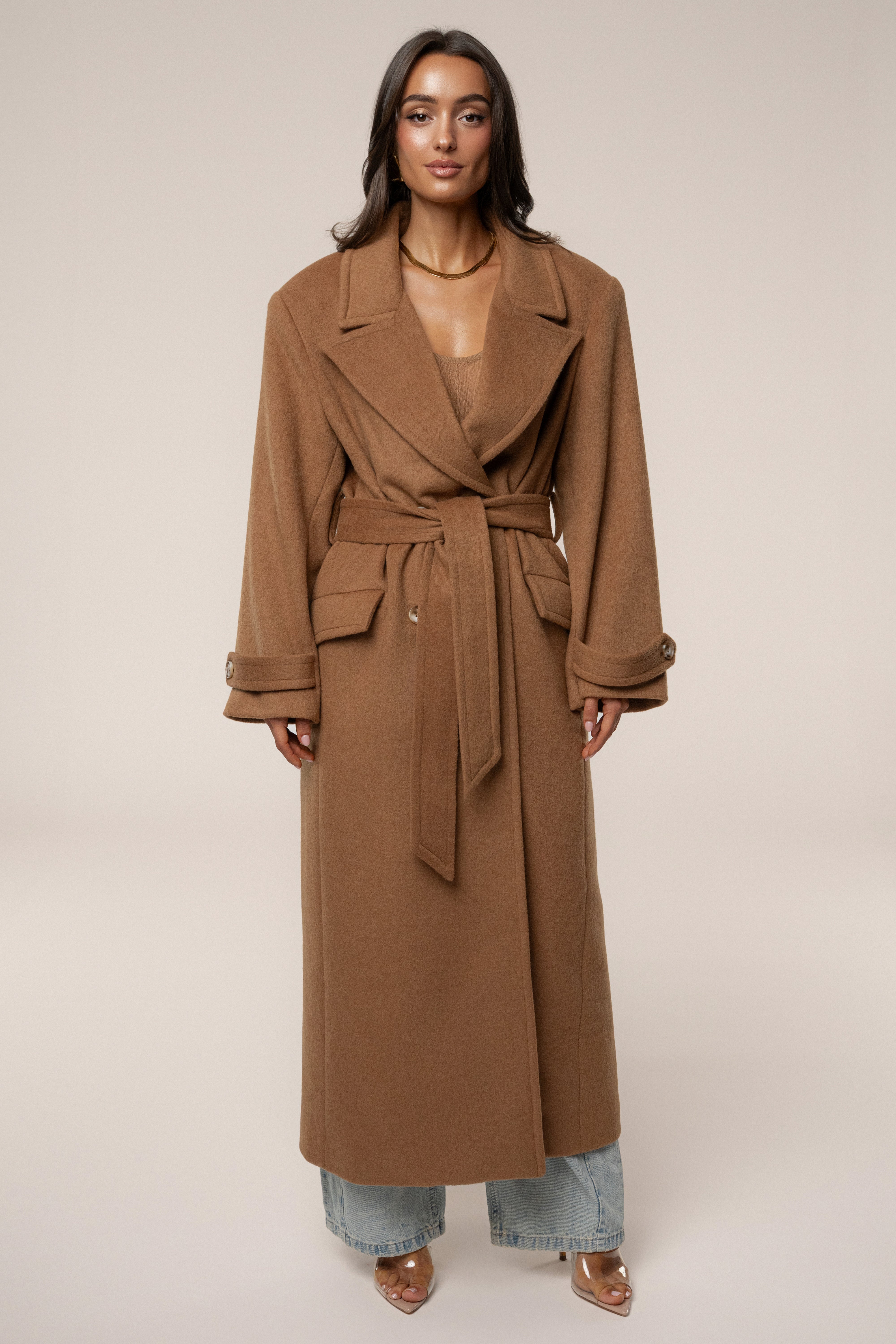 Camel Empire Longline Coat