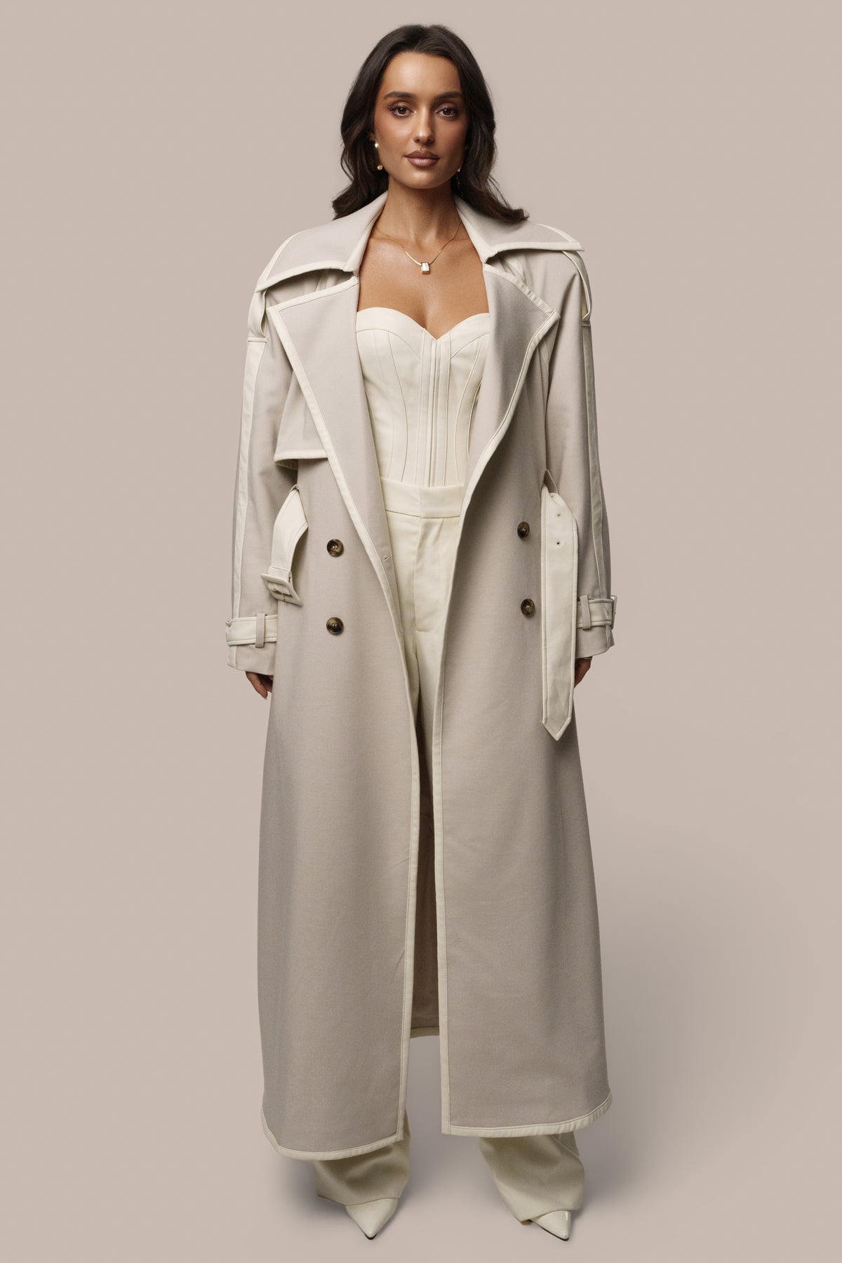 PRE-ORDER Cream London Trench Coat