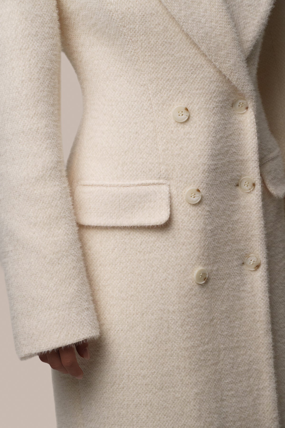 Ivory Porcelain Maxi Coat