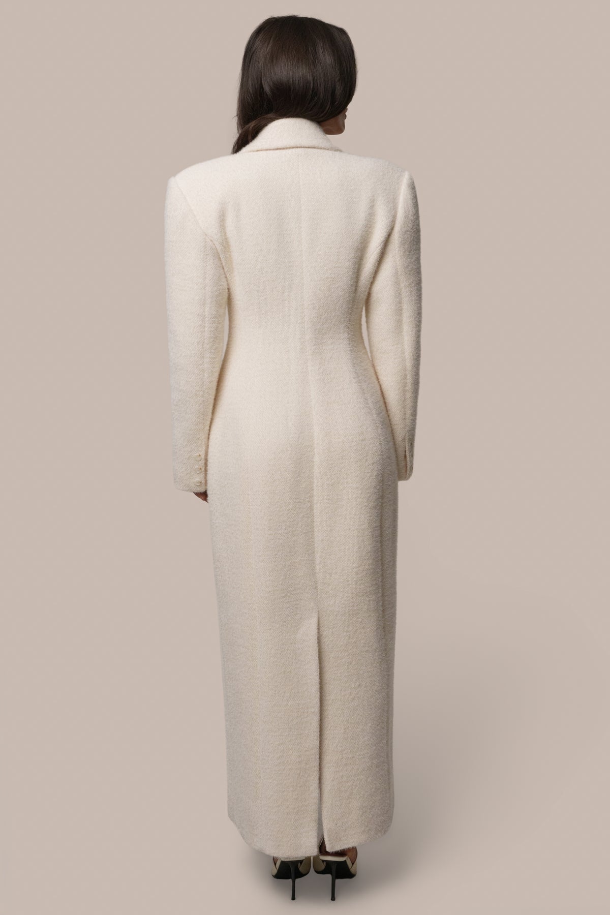 Ivory Porcelain Maxi Coat