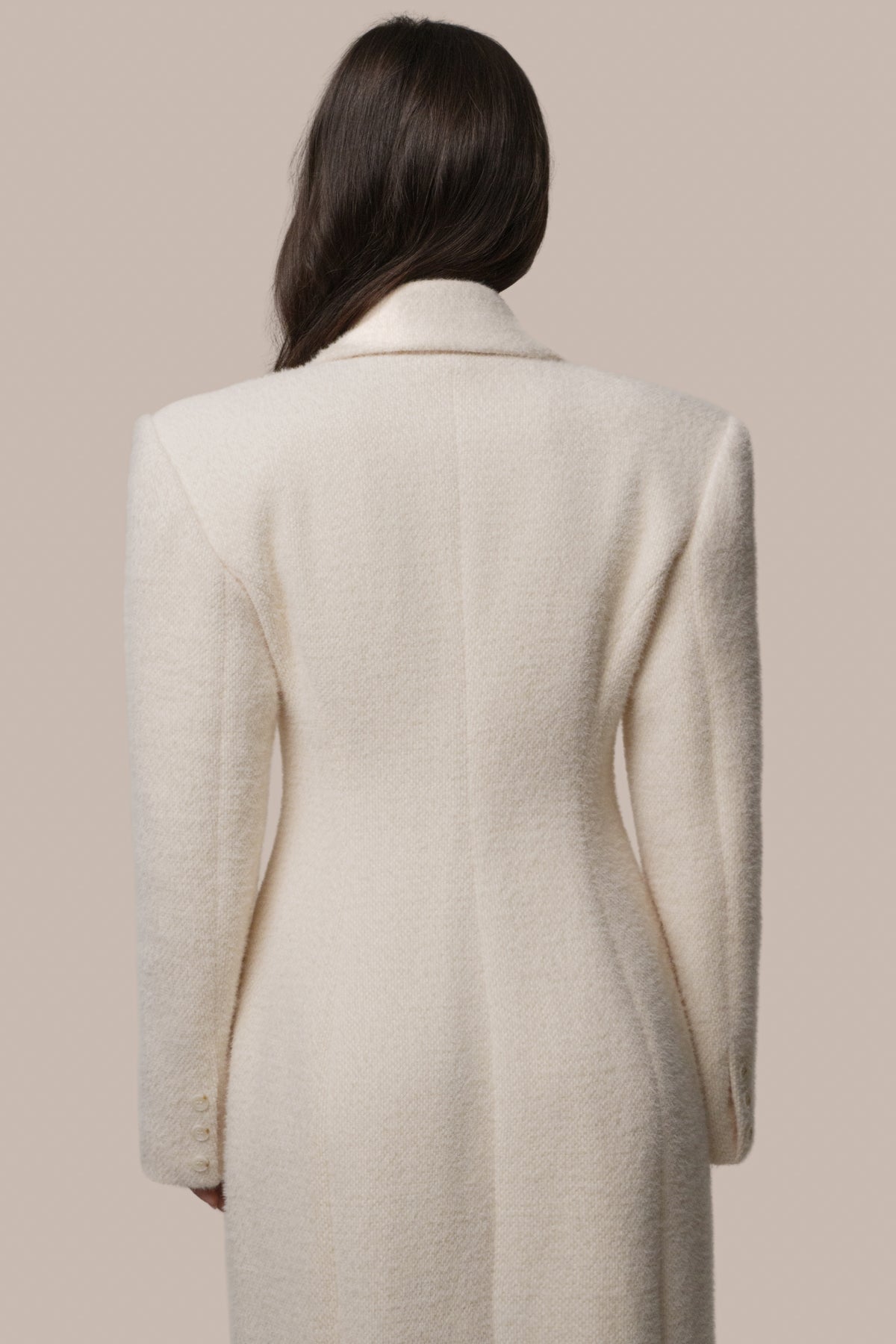 Ivory Porcelain Maxi Coat
