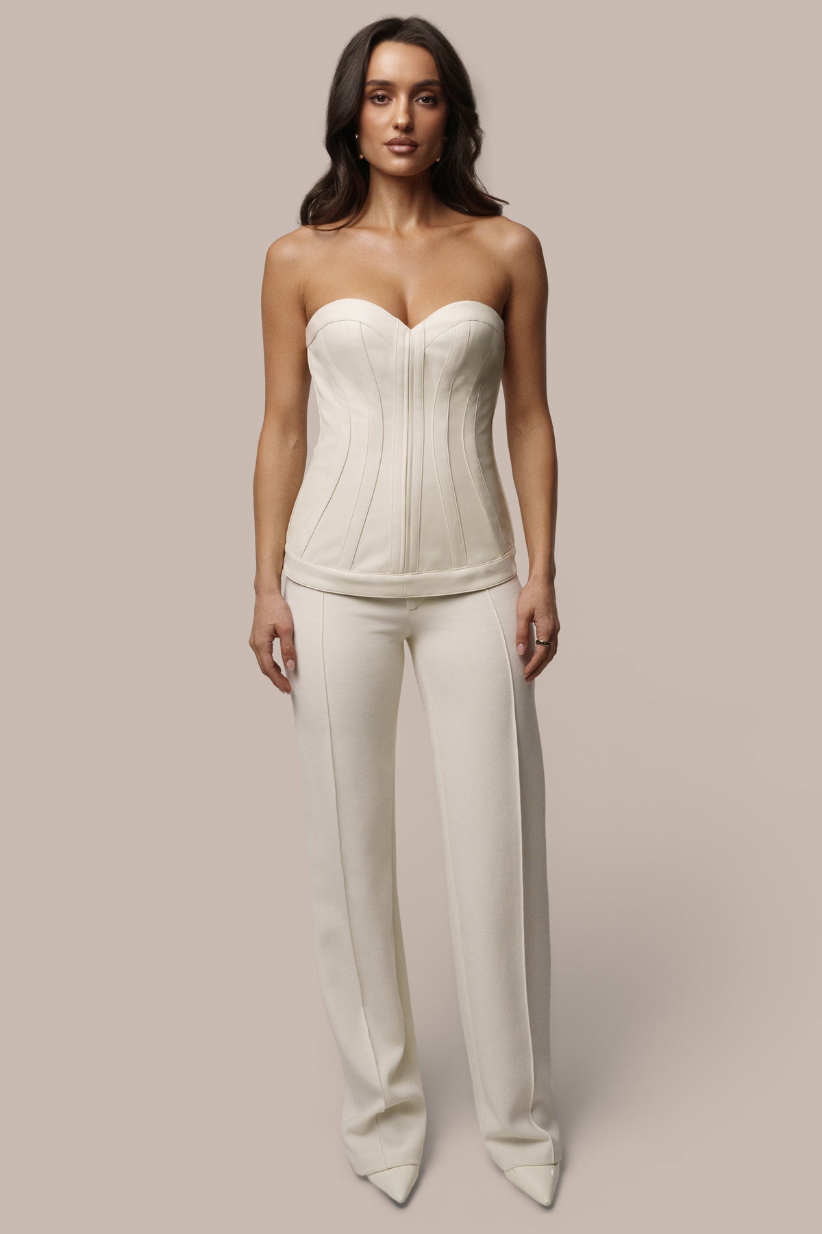 PRE-ORDER Cream Élan Corset Top