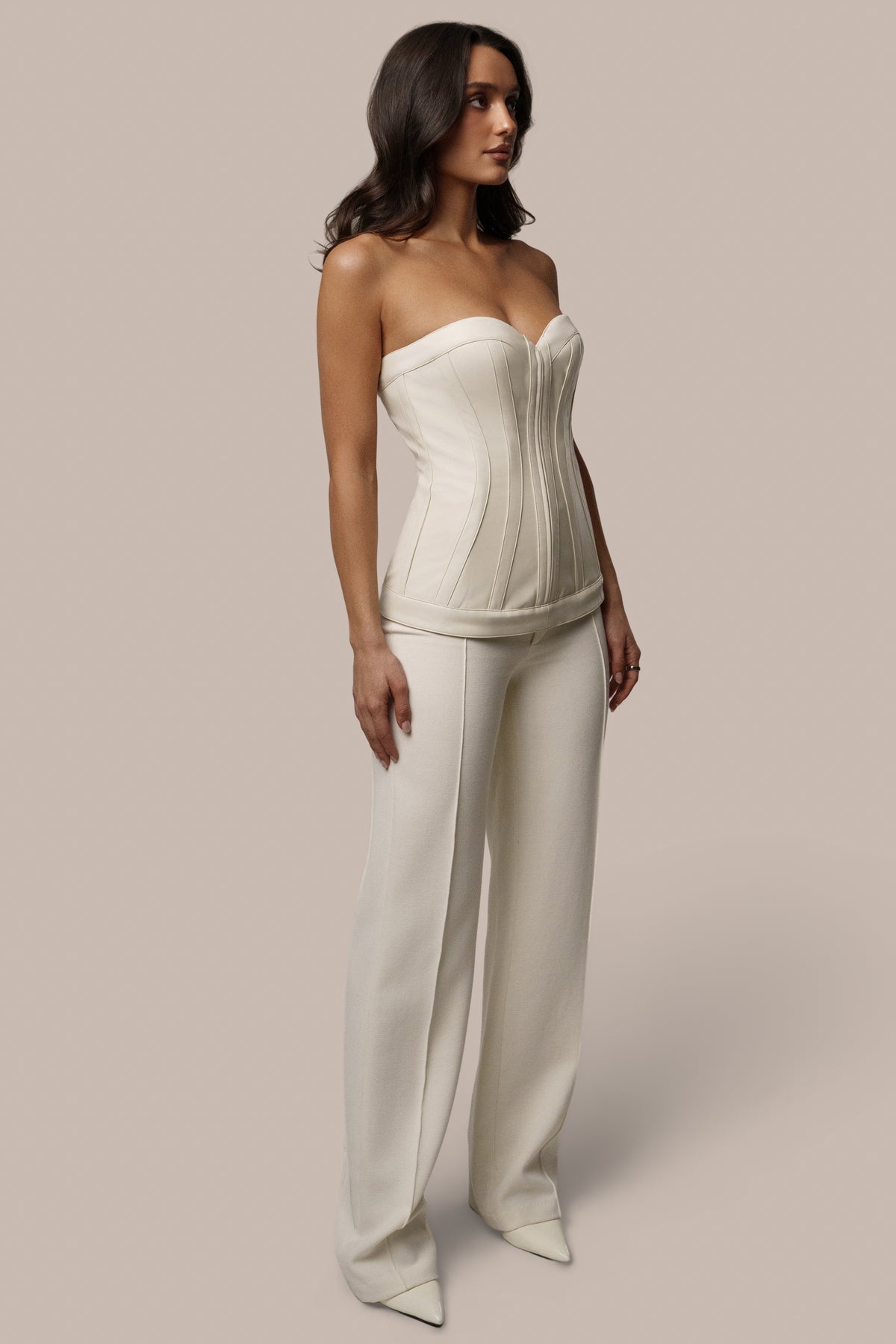 PRE-ORDER Cream Élan Corset Top