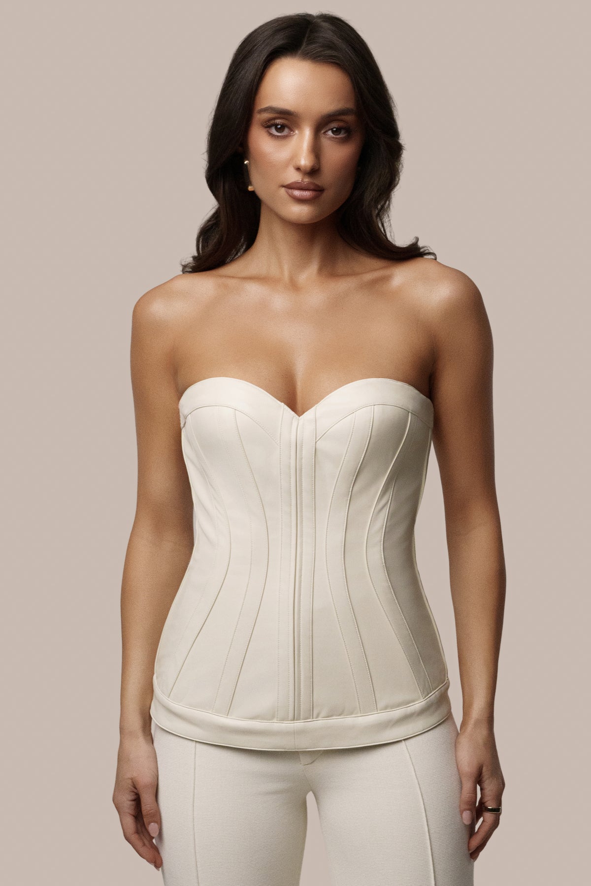 PRE-ORDER Cream Élan Corset Top