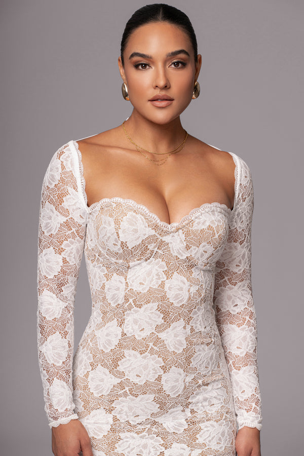 Yours Always Lace Maxi Dress - Ivory
