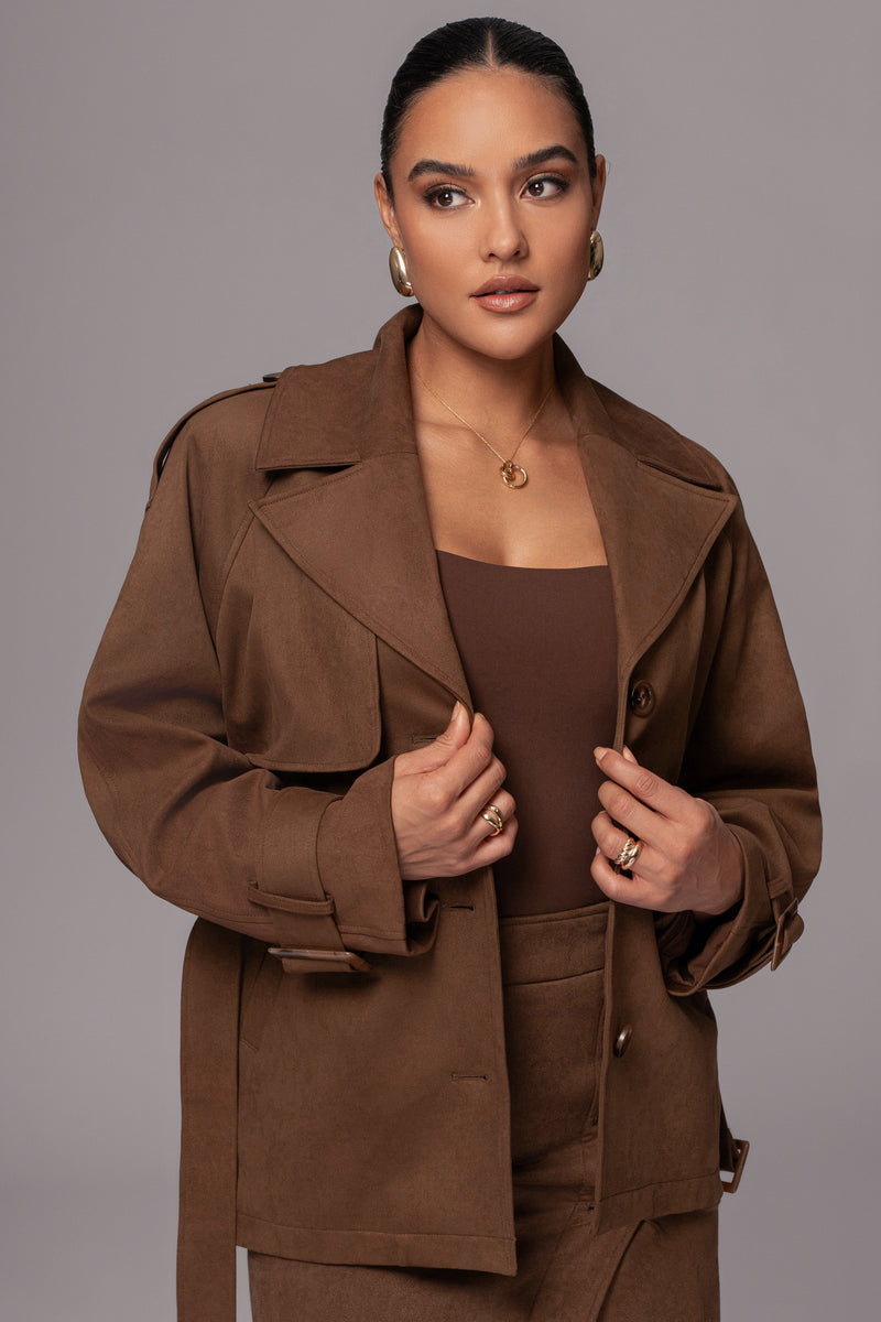 Chocolate Nightfall Suede Jacket