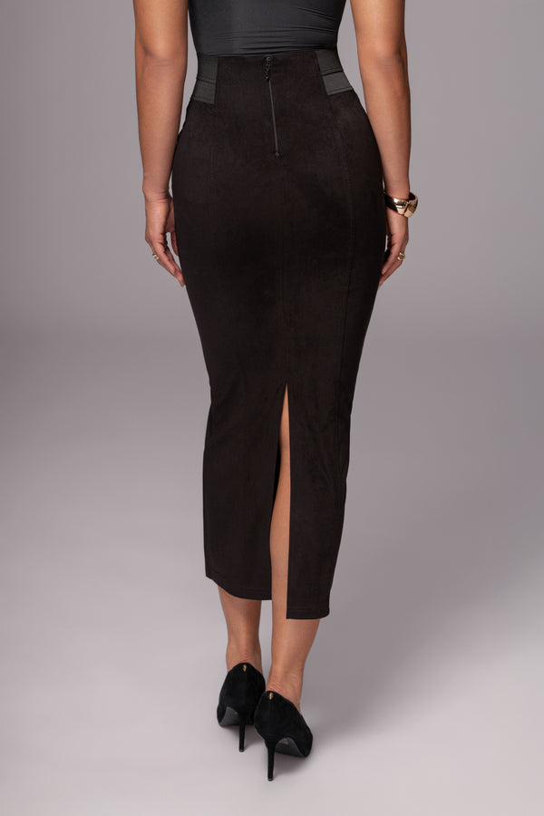 Black Phoenix Suede Skirt