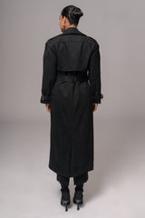 Black Elite Suede Coat