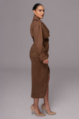 Chocolate Nightfall Suede Jacket